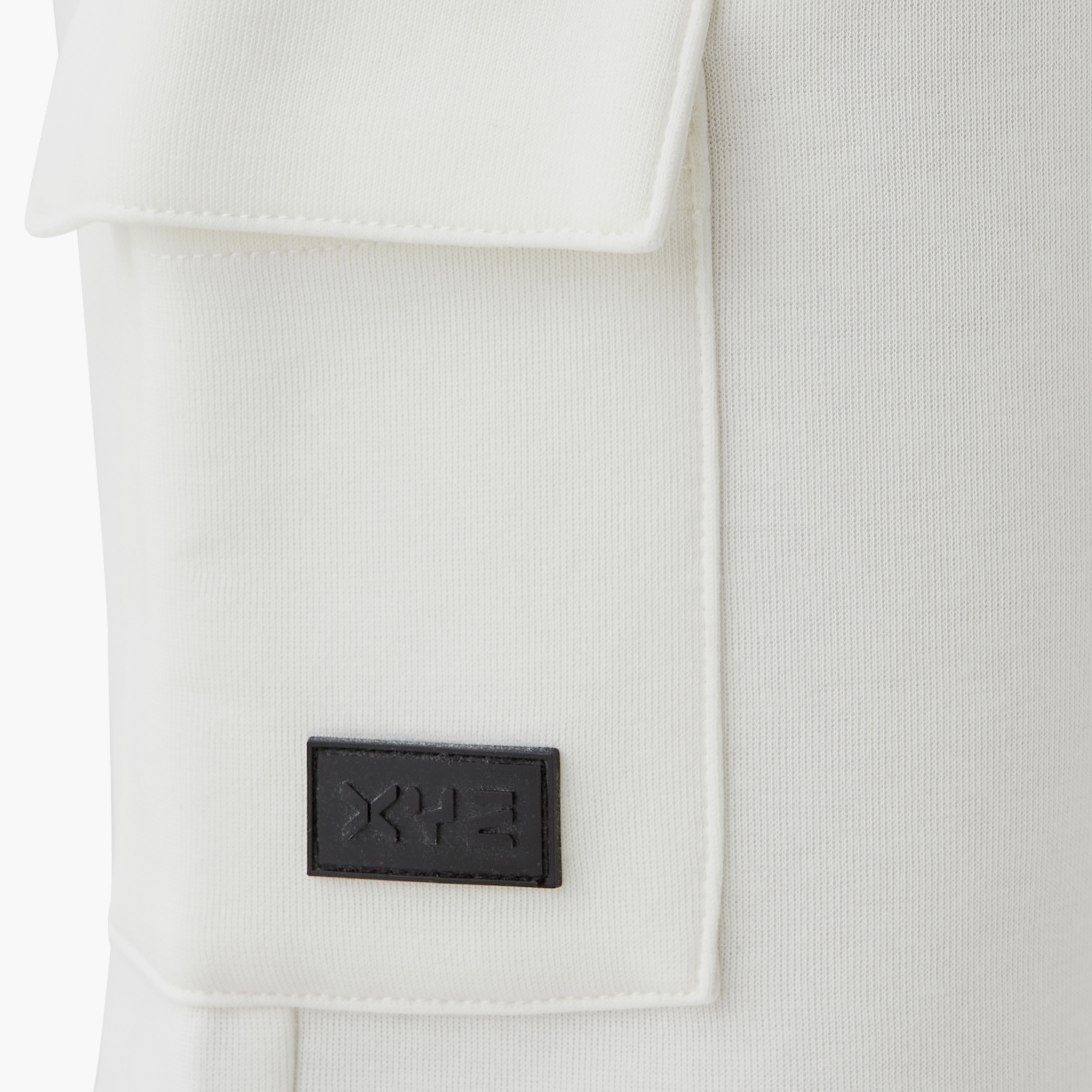 XYZ Solid Cargo Shorts with Drawstring Closure-sports-boys-clothing-bottoms-shorts-image-5