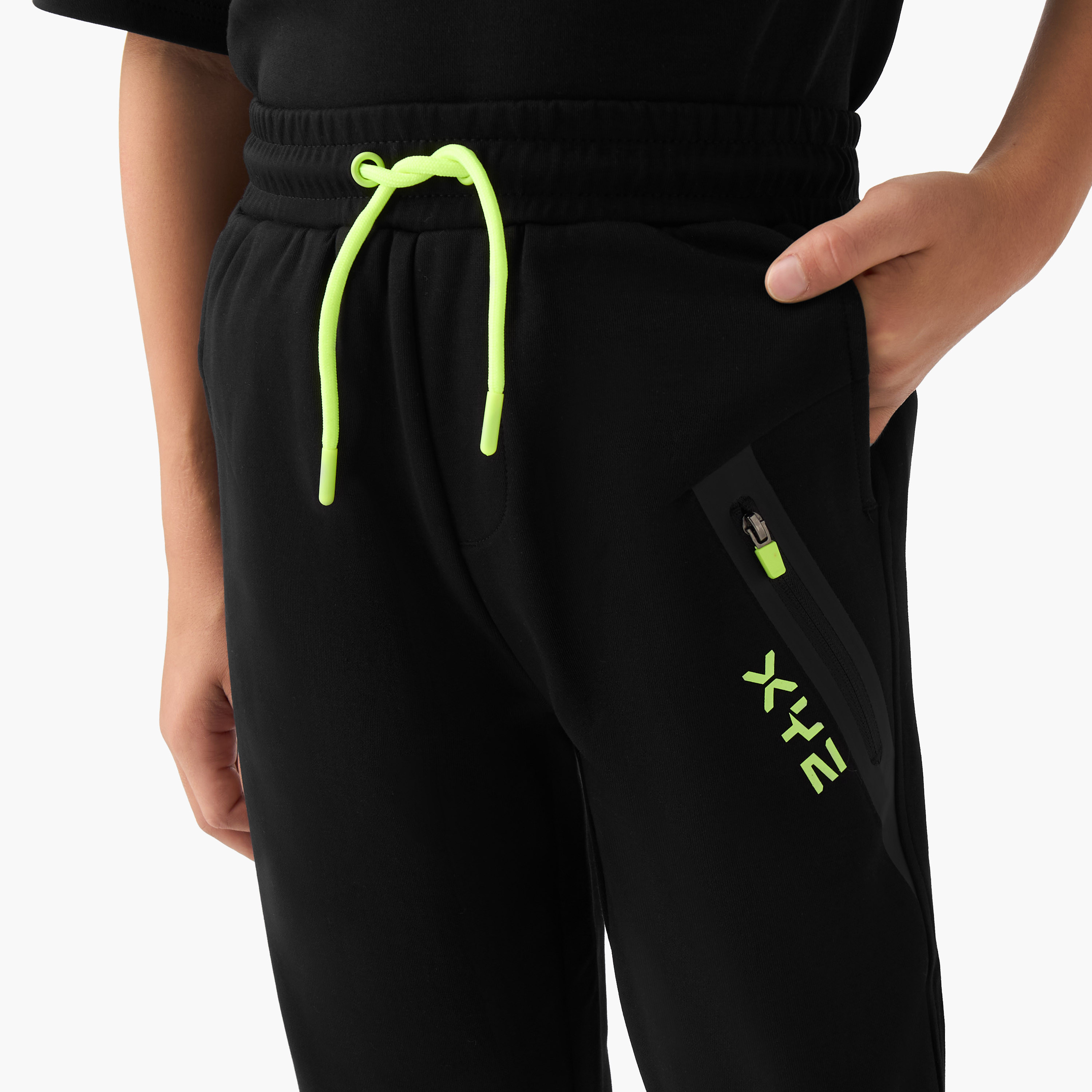 XYZ Boys Joggers with Pockets - Cotton Blend - Drawstring Waist-boys-clothing-bottoms-joggersandtrackpants-image-4