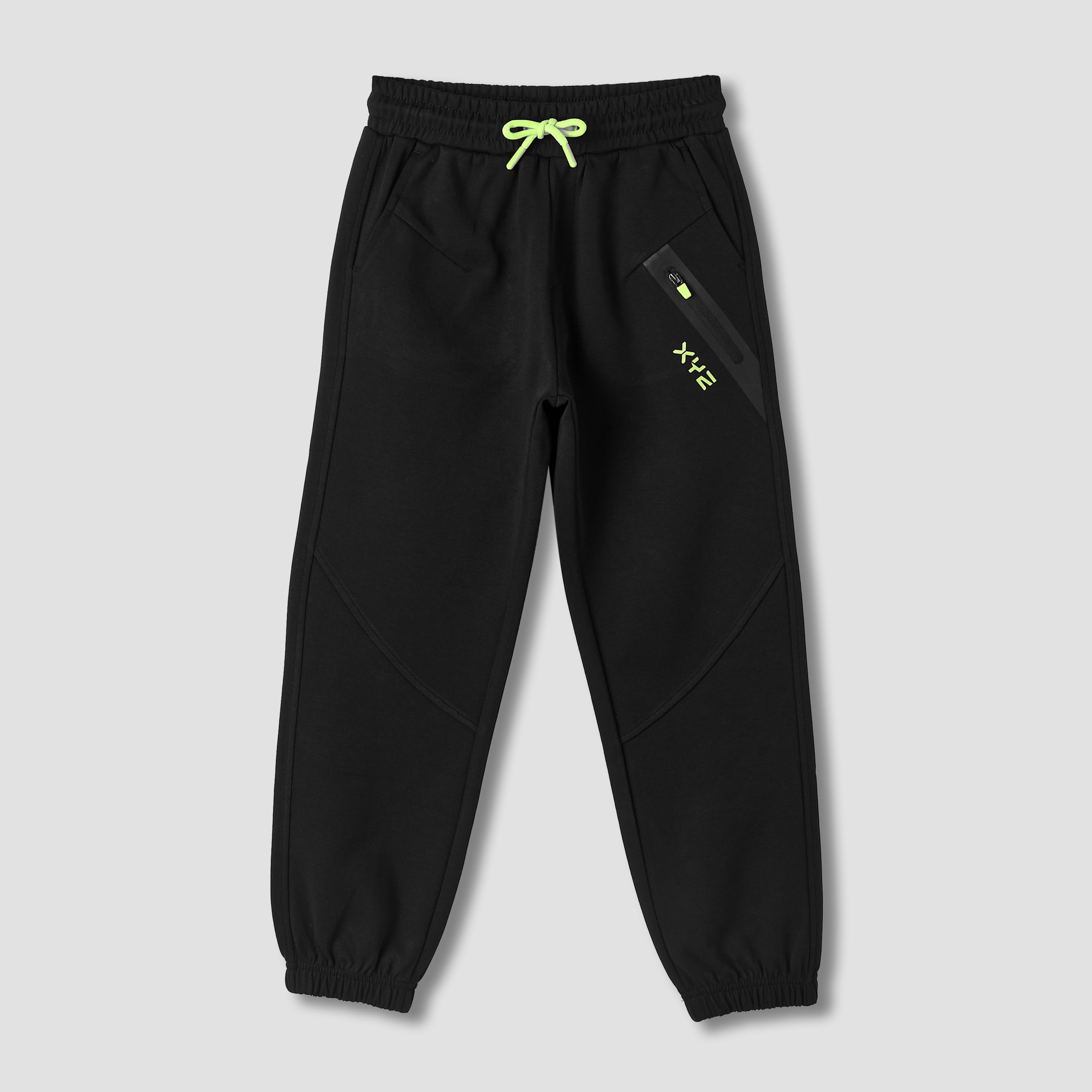 XYZ Solid Joggers with Drawstring Closure and Pockets-boys-clothing-bottoms-joggersandtrackpants-image-1