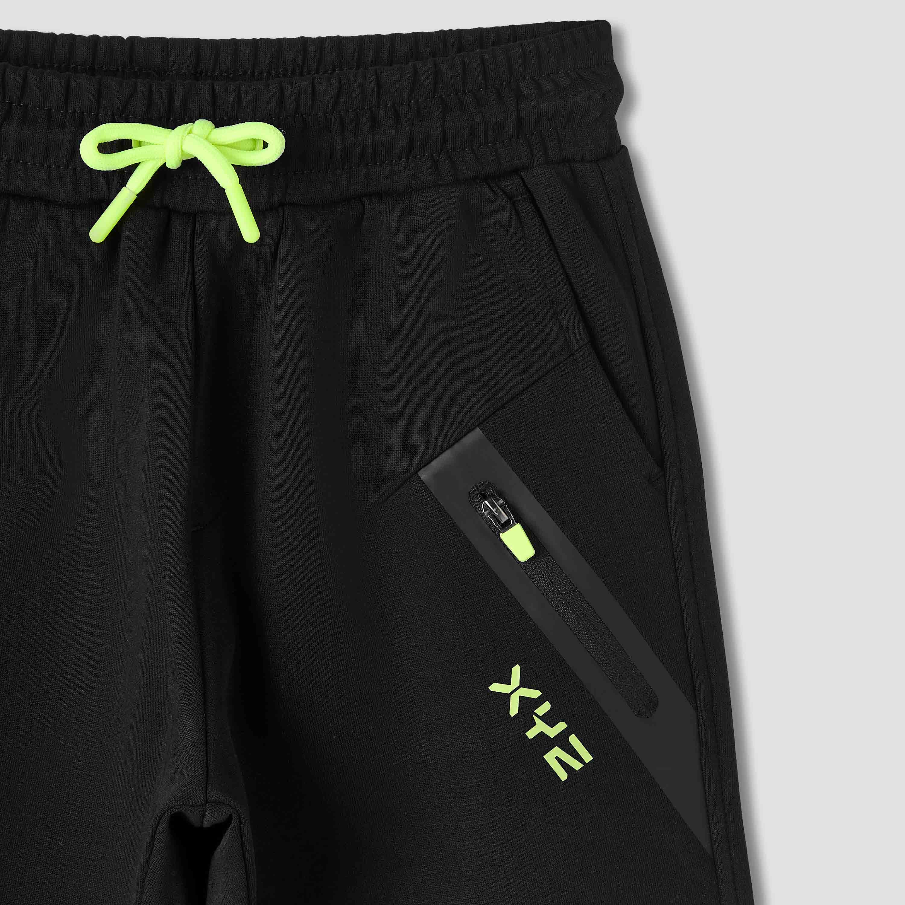 XYZ Solid Joggers with Drawstring Closure and Pockets-boys-clothing-bottoms-joggersandtrackpants-image-3