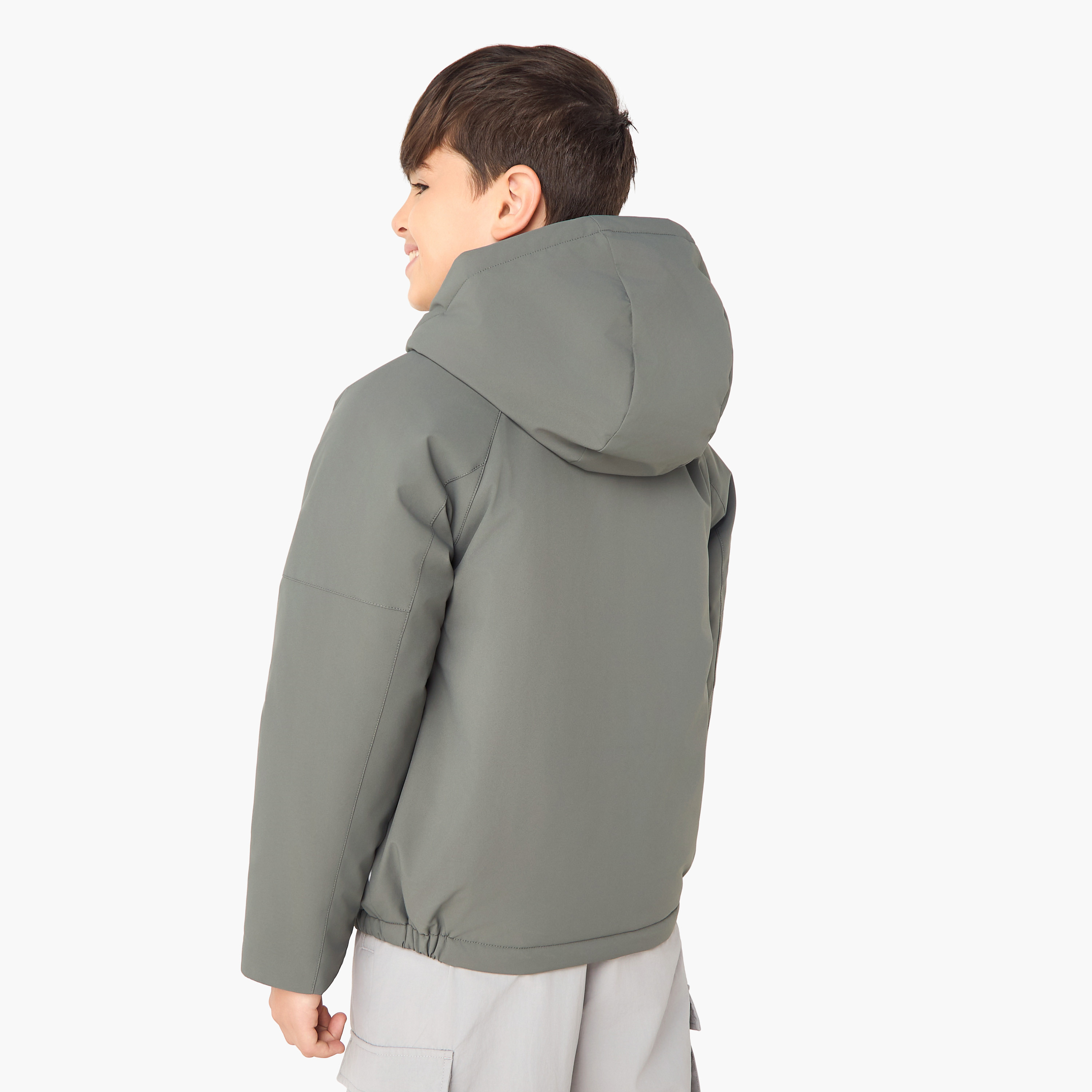 XYZ Solid Hooded Jacket with Pockets-boys-clothing-jacketsandcoats-image-3