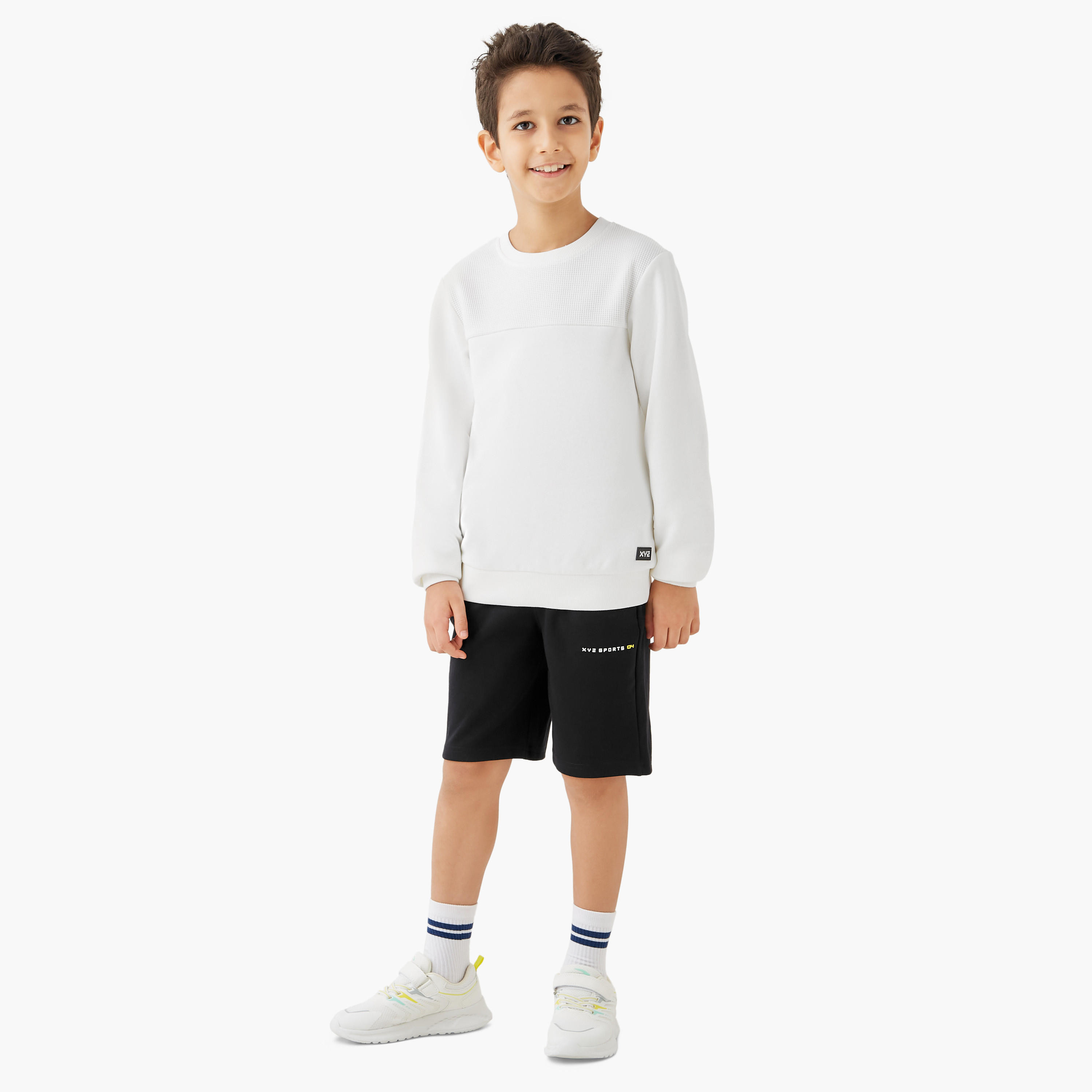 بلوفر بياقة ضيقة وأكمام طويلة وطبعات-boys-clothing-sweatshirts-image-2