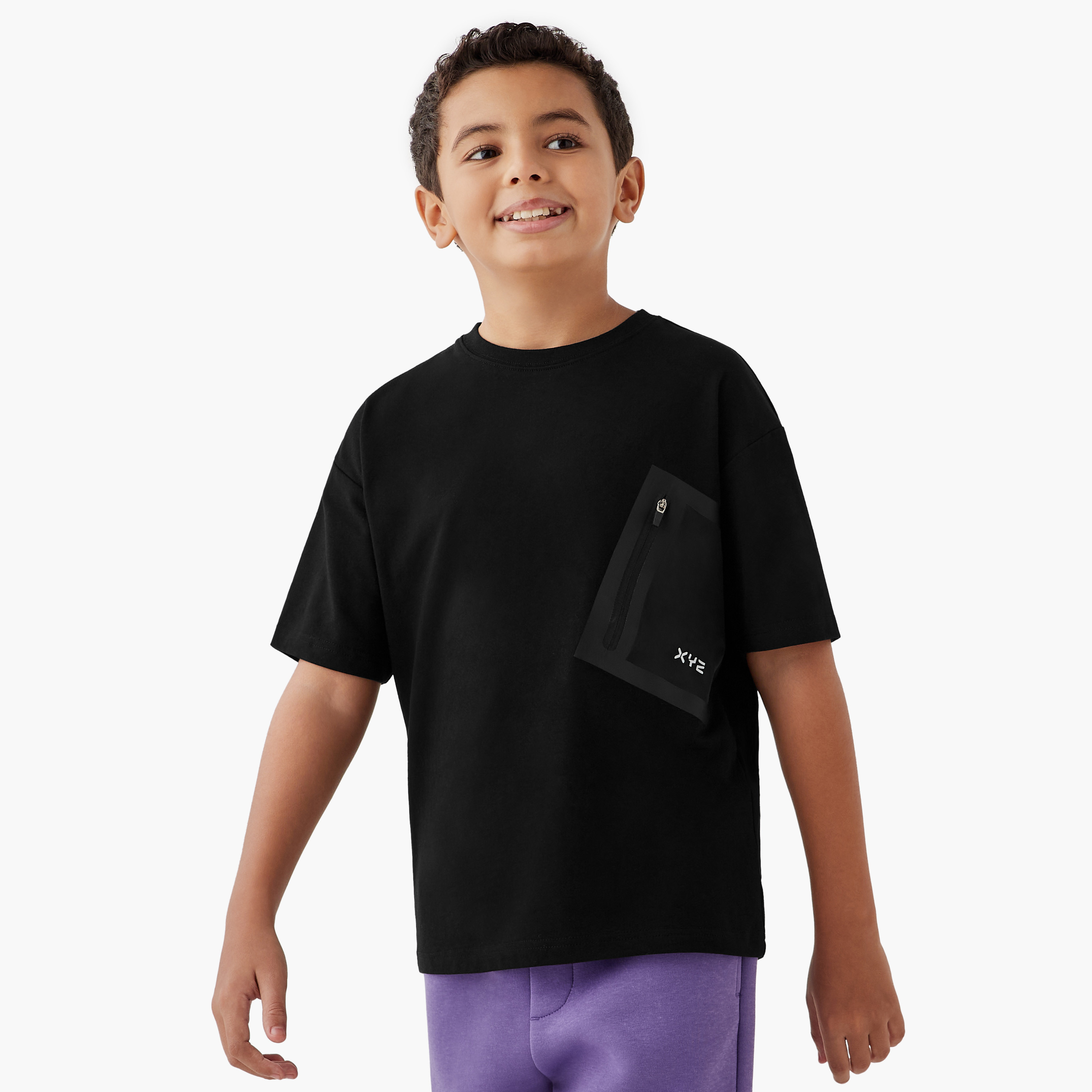 XYZ Logo Detail T-shirt and Shorts Set-boys-clothing-sportswear-sets-image-2