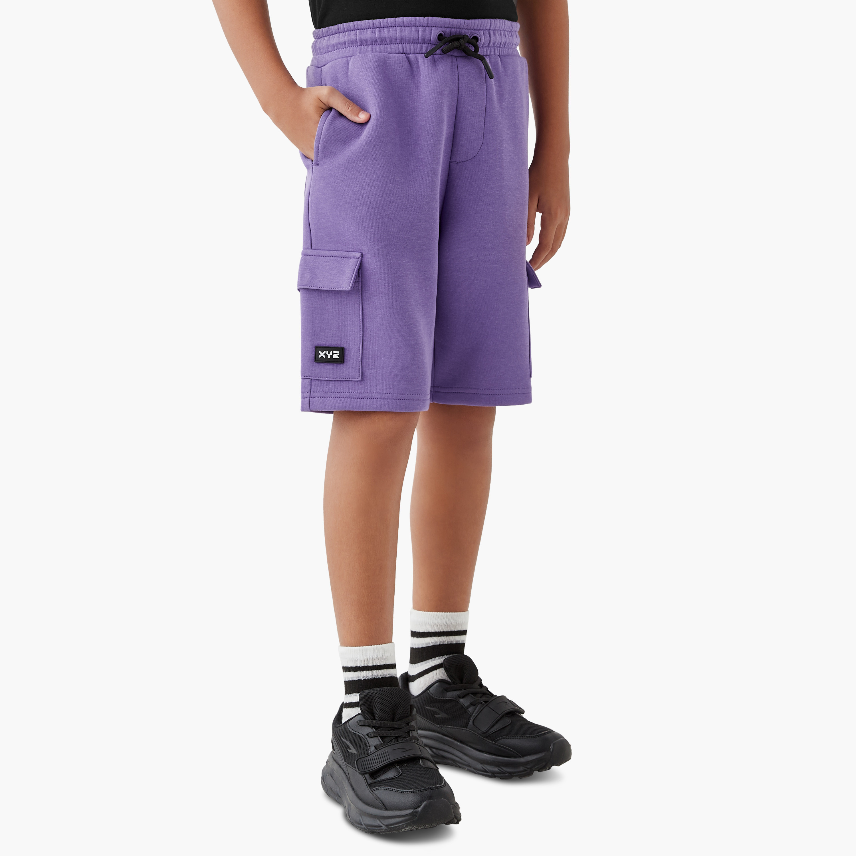 XYZ Logo Detail T-shirt and Shorts Set-boys-clothing-sportswear-sets-image-3