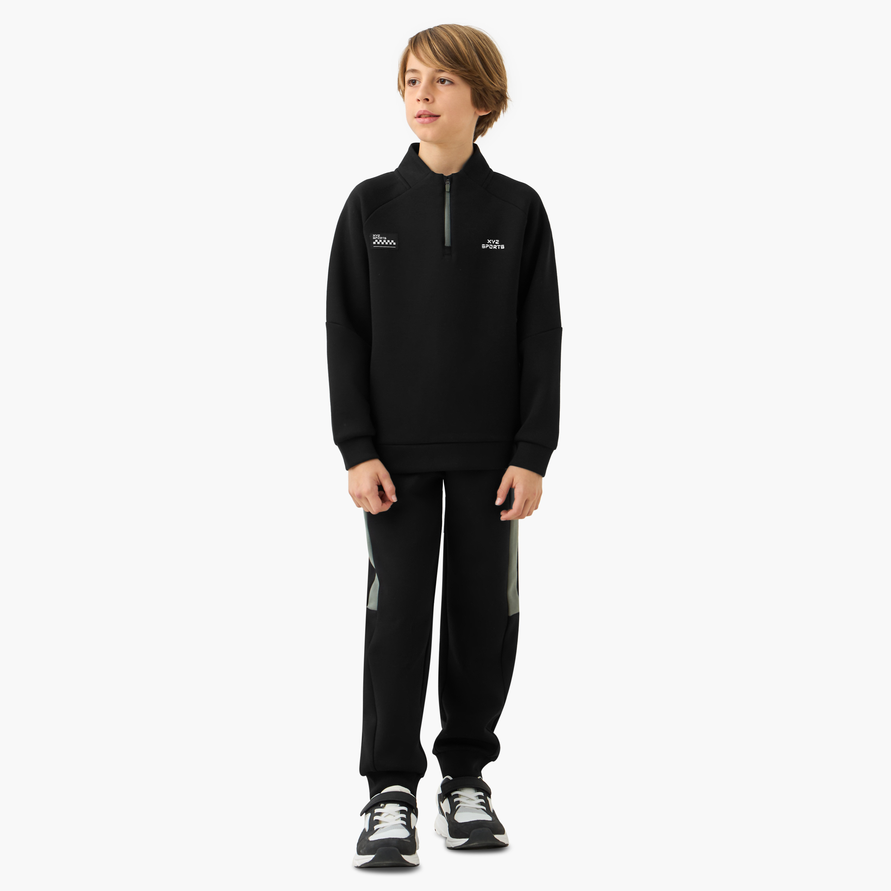 XYZ Printed Sweatshirt and Joggers Set-sports-boys-clothing-sets-image-1
