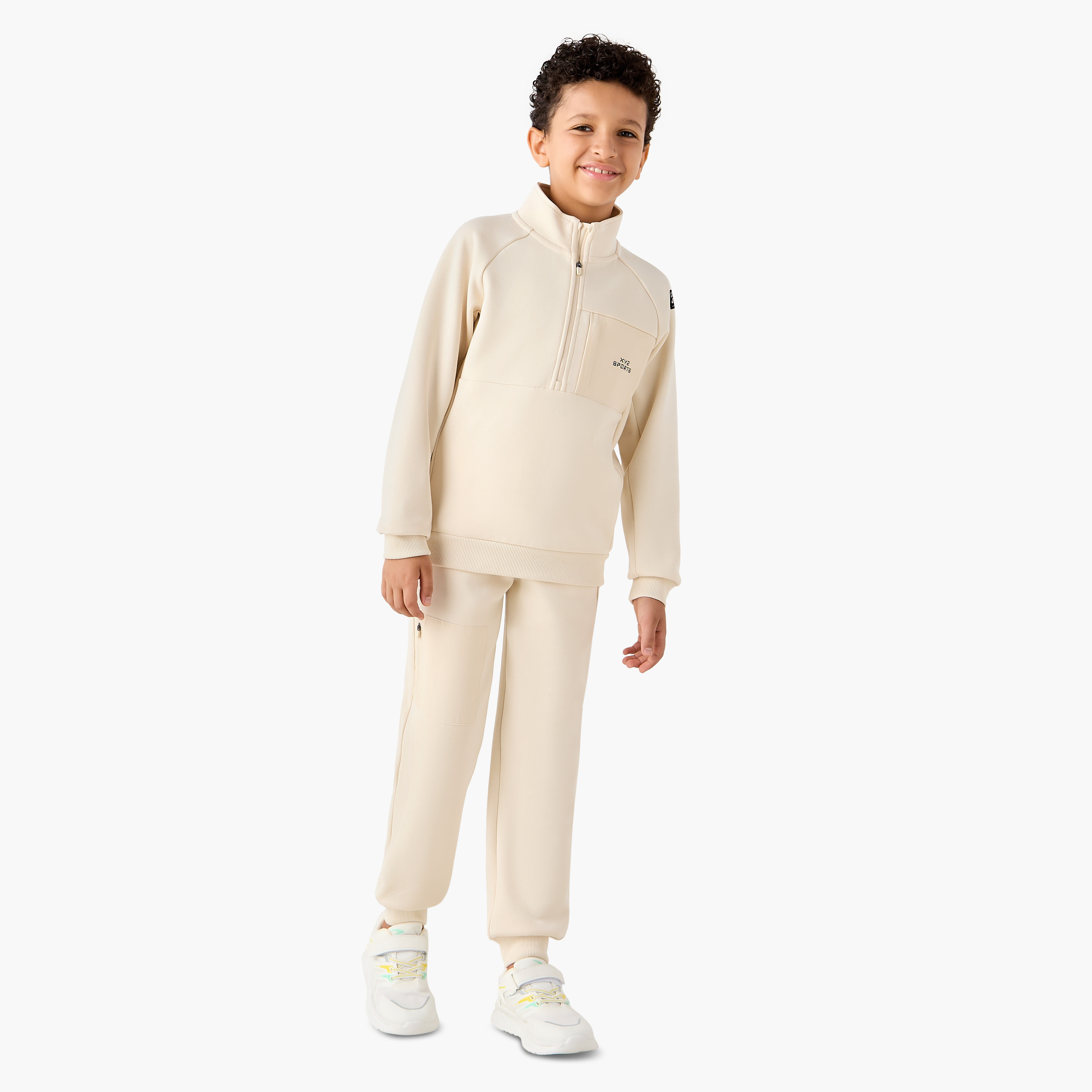 XYZ Printed Sweatshirt and Joggers Set-sports-boys-clothing-sets-image-1