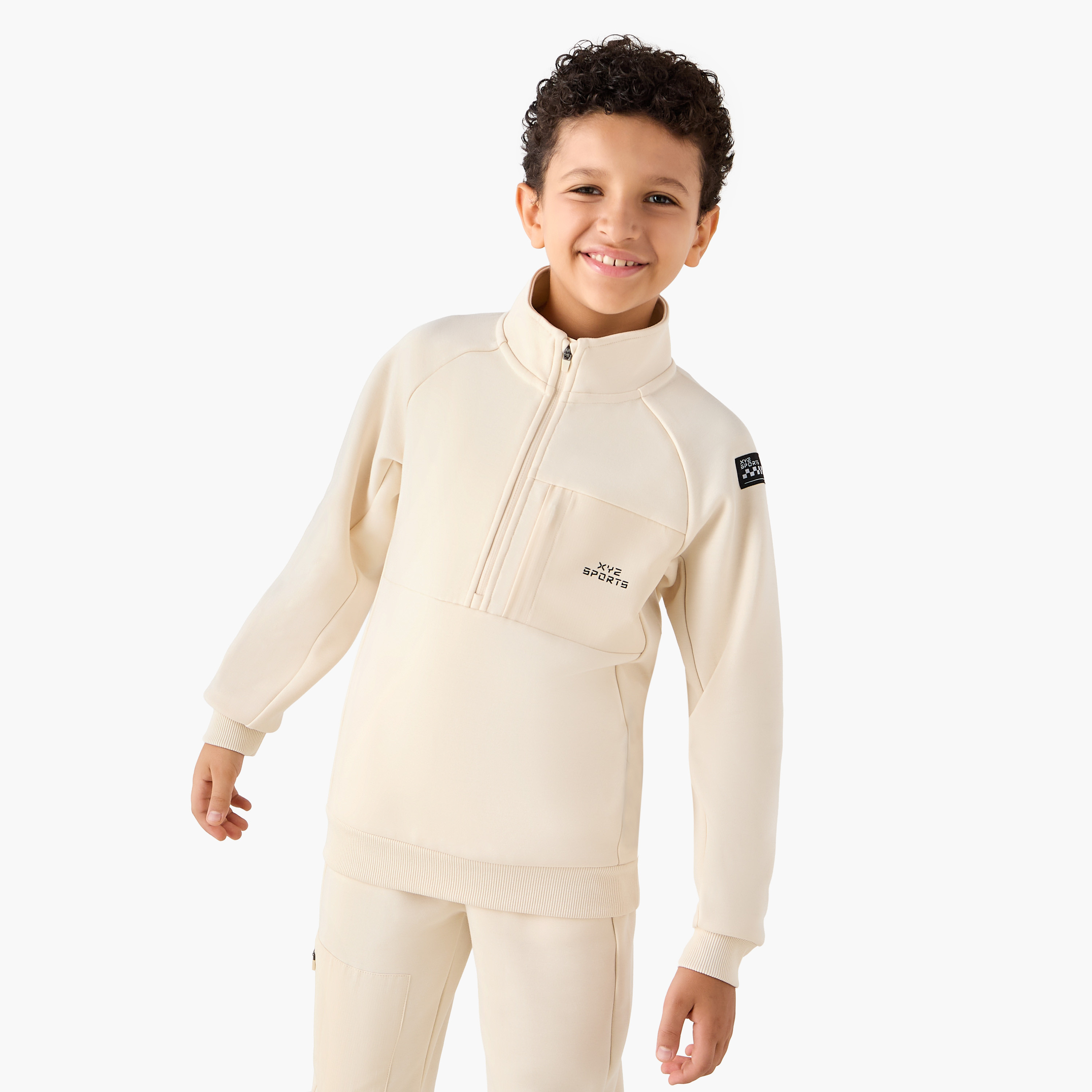 XYZ Printed Sweatshirt and Joggers Set-sports-boys-clothing-sets-image-2