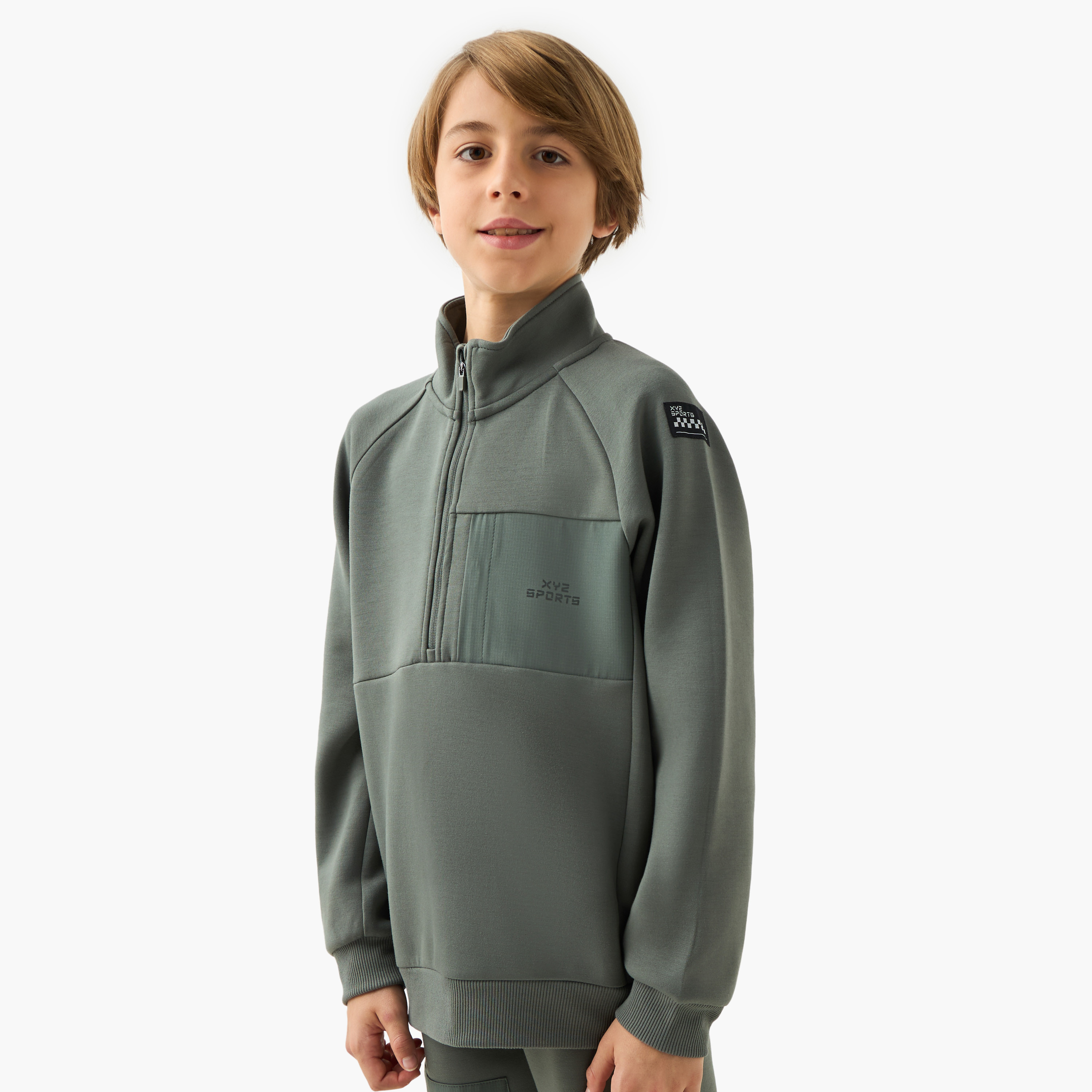 XYZ Printed Sweatshirt and Joggers Set-sports-boys-clothing-sets-image-2