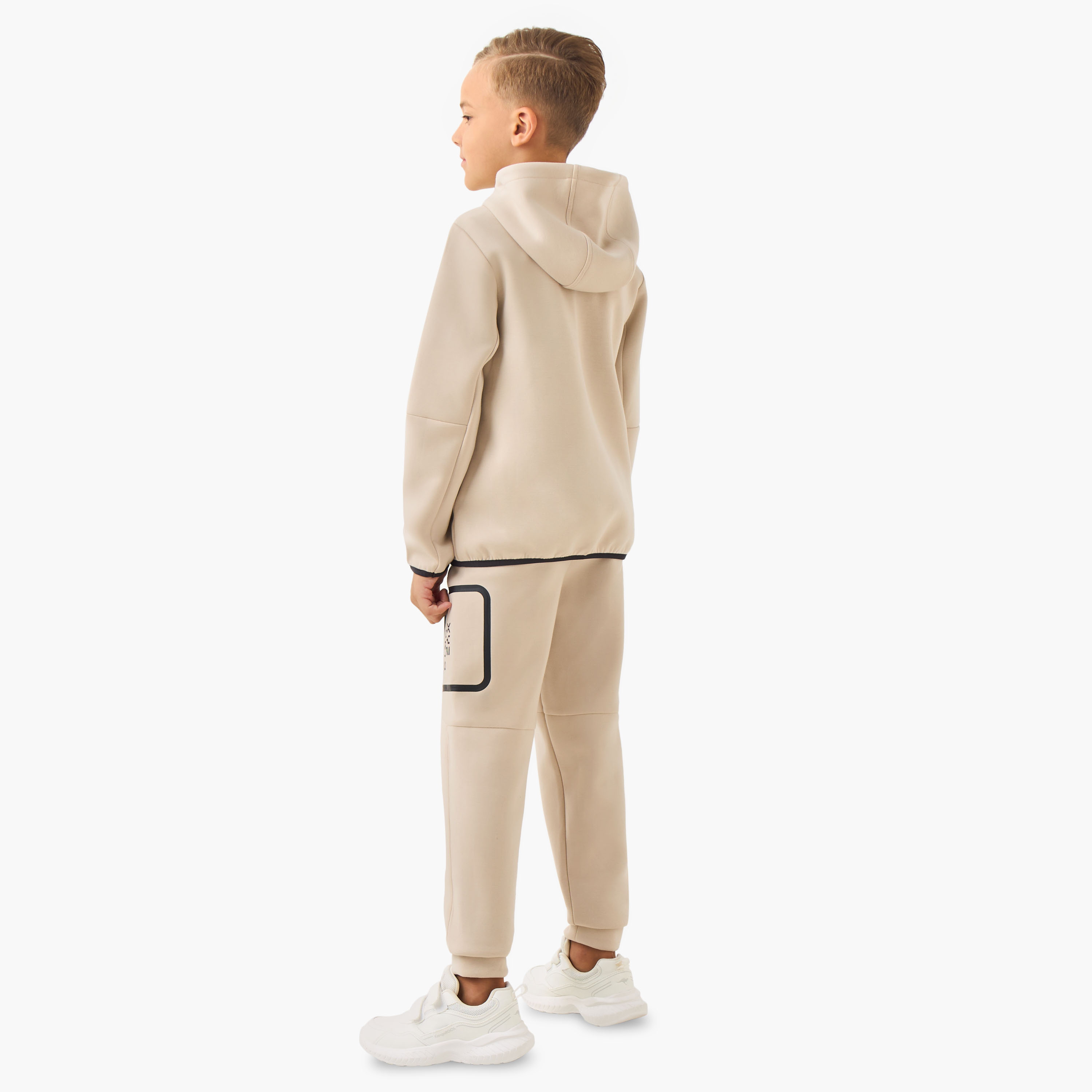 XYZ Boys Sweatshirt and Joggers Set with Print - Cotton - Long Sleeves - Hooded Neck-boys-clothing-sportswear-sets-image-4