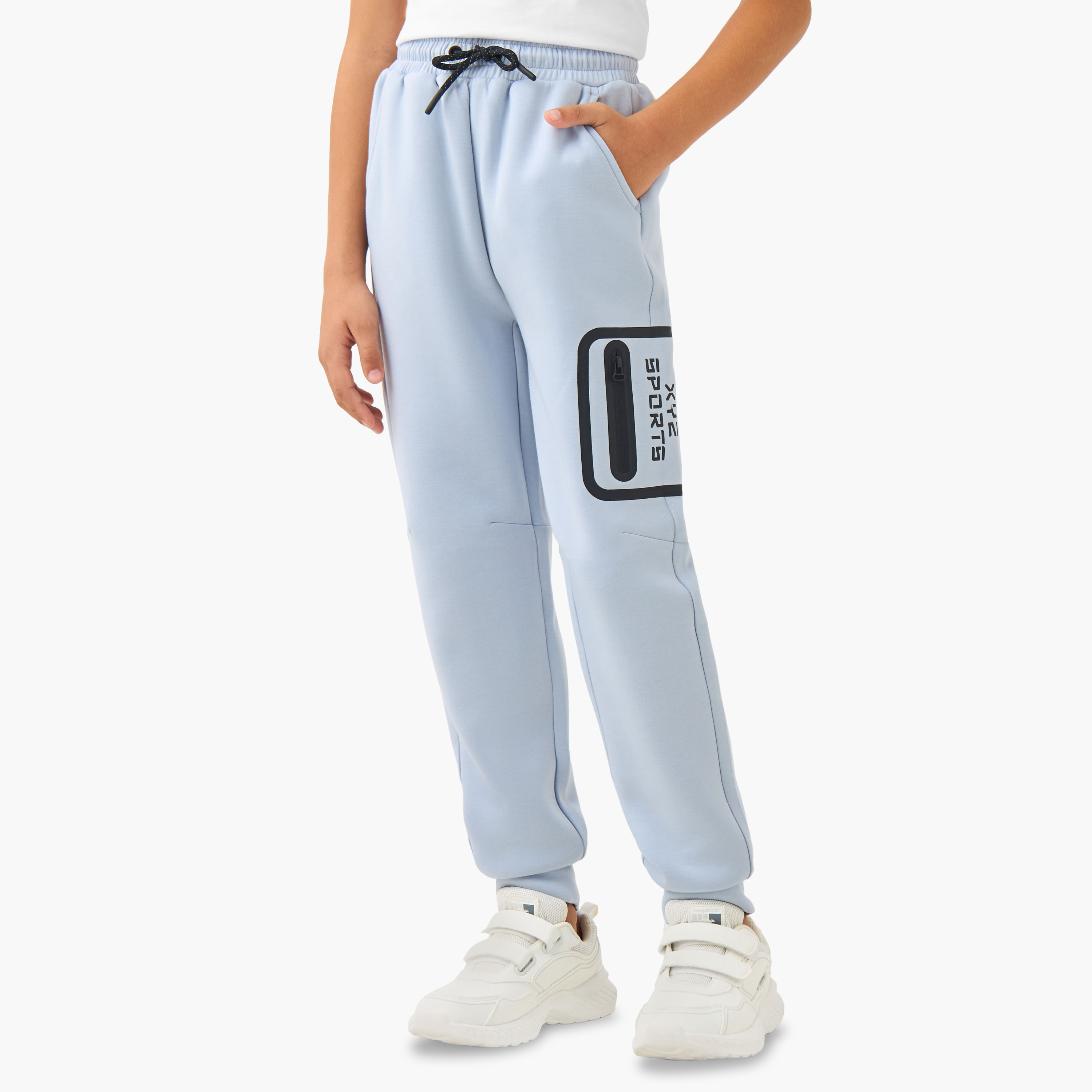 XYZ Boys Jacket and Joggers Set with Print - Cotton - Long Sleeves - Hooded Neck-boys-clothing-sportswear-sets-image-3