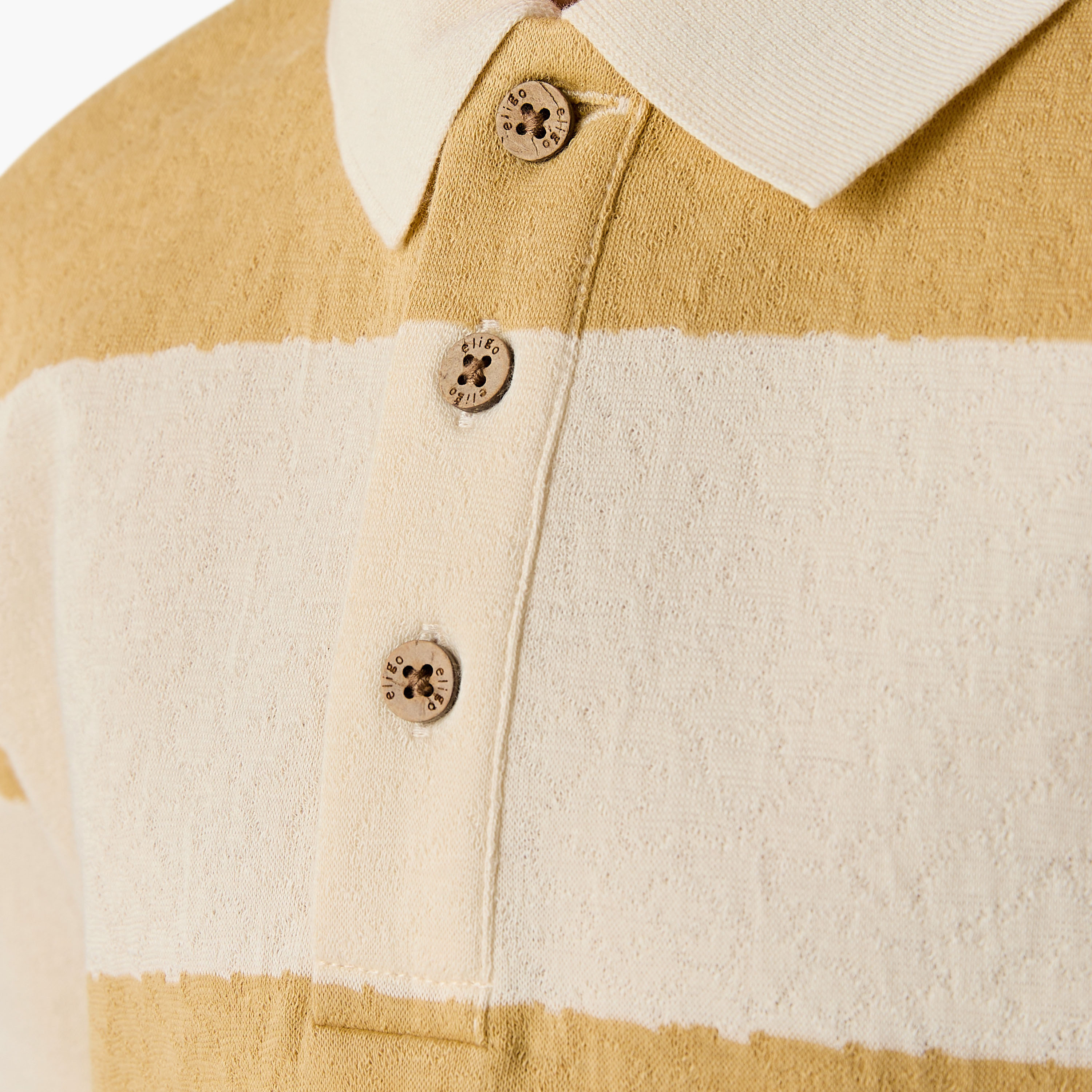 Eligo Striped Polo T-shirt with Short Sleeves-boys-clothing-tshirtsandpolos-image-5