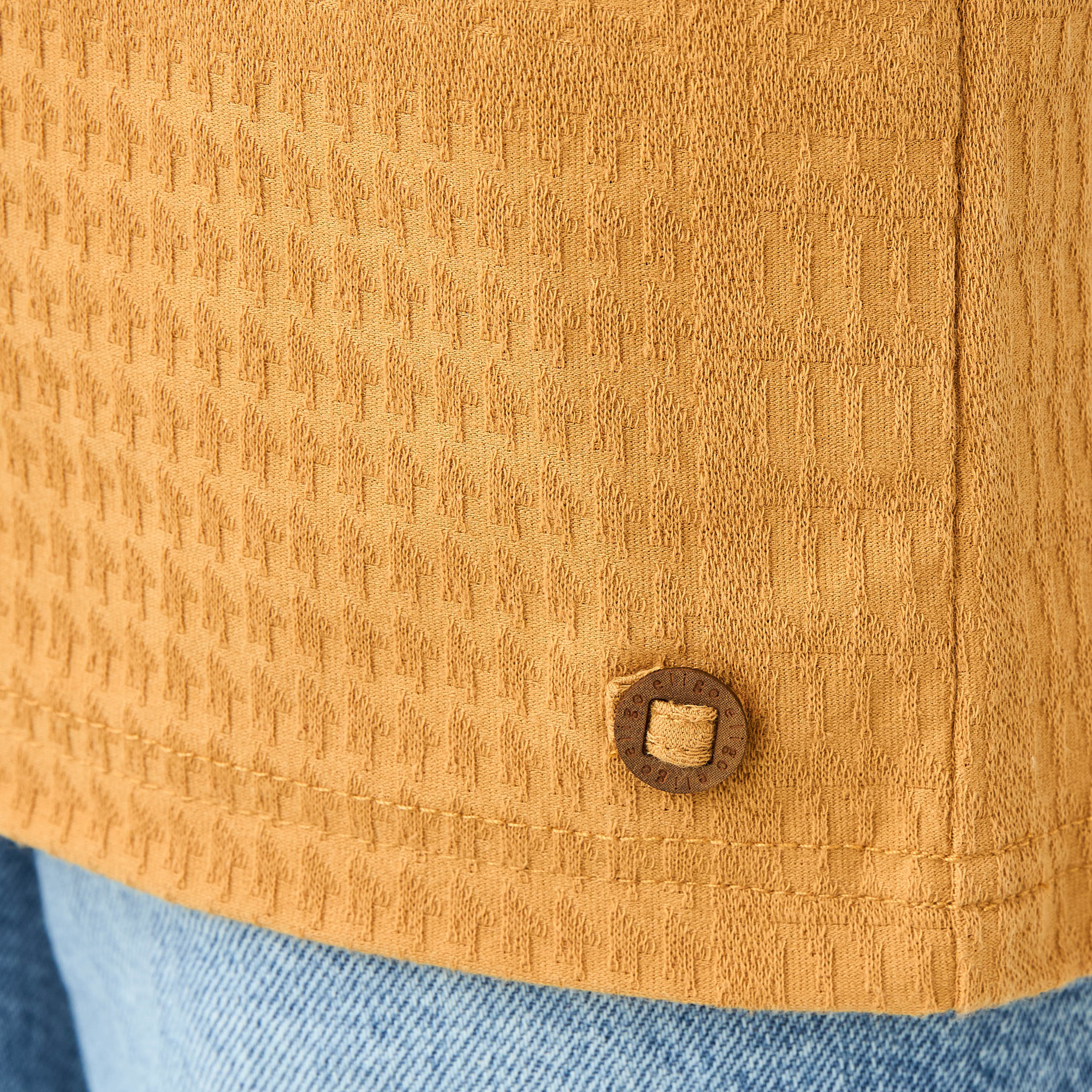 Eligo Textured Polo T-shirt with Short Sleeves-boys-clothing-tshirtsandpolos-image-5