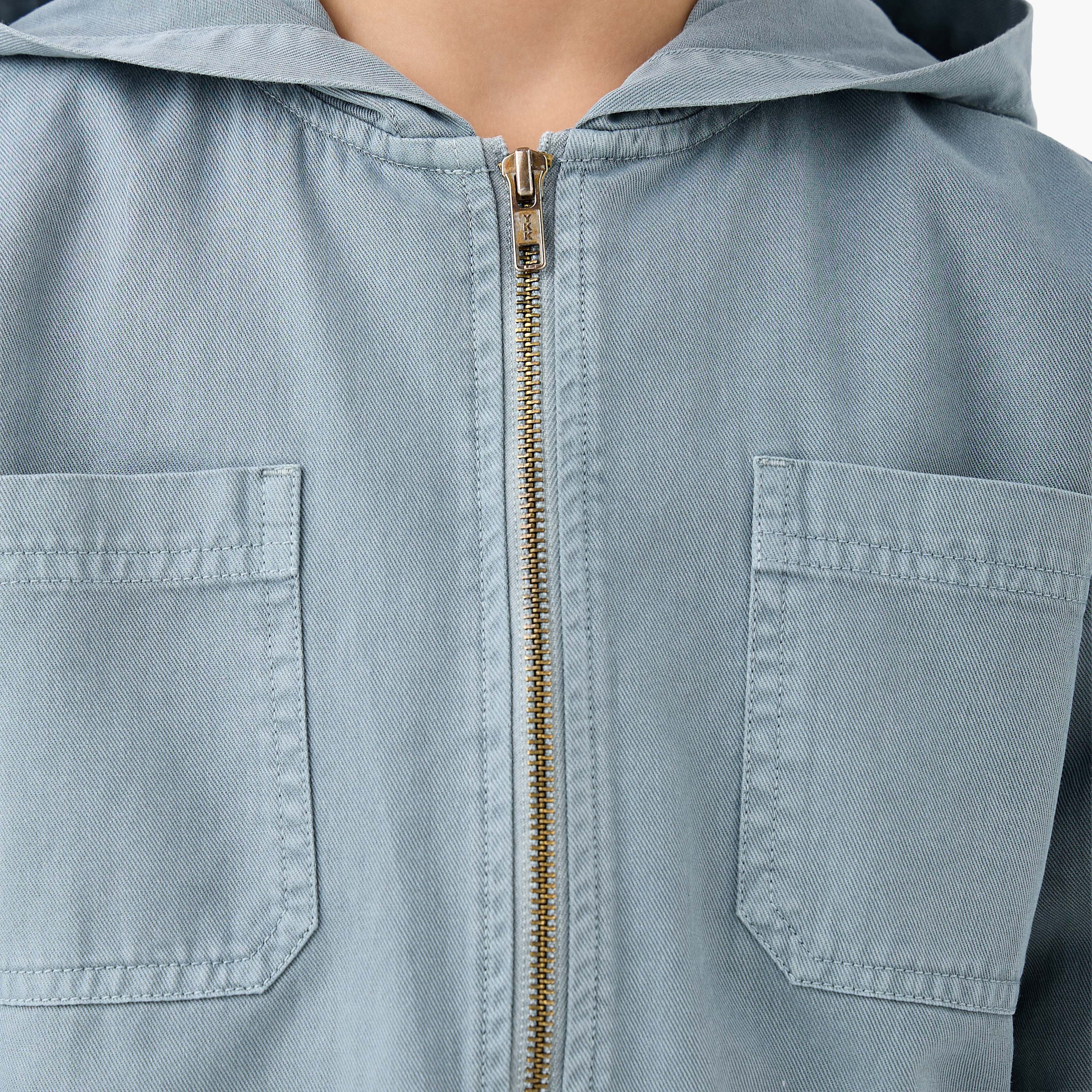 Eligo Long Sleeve Hooded Zip-Through Shirt with Chest Pocket-boys-clothing-shirts-image-5