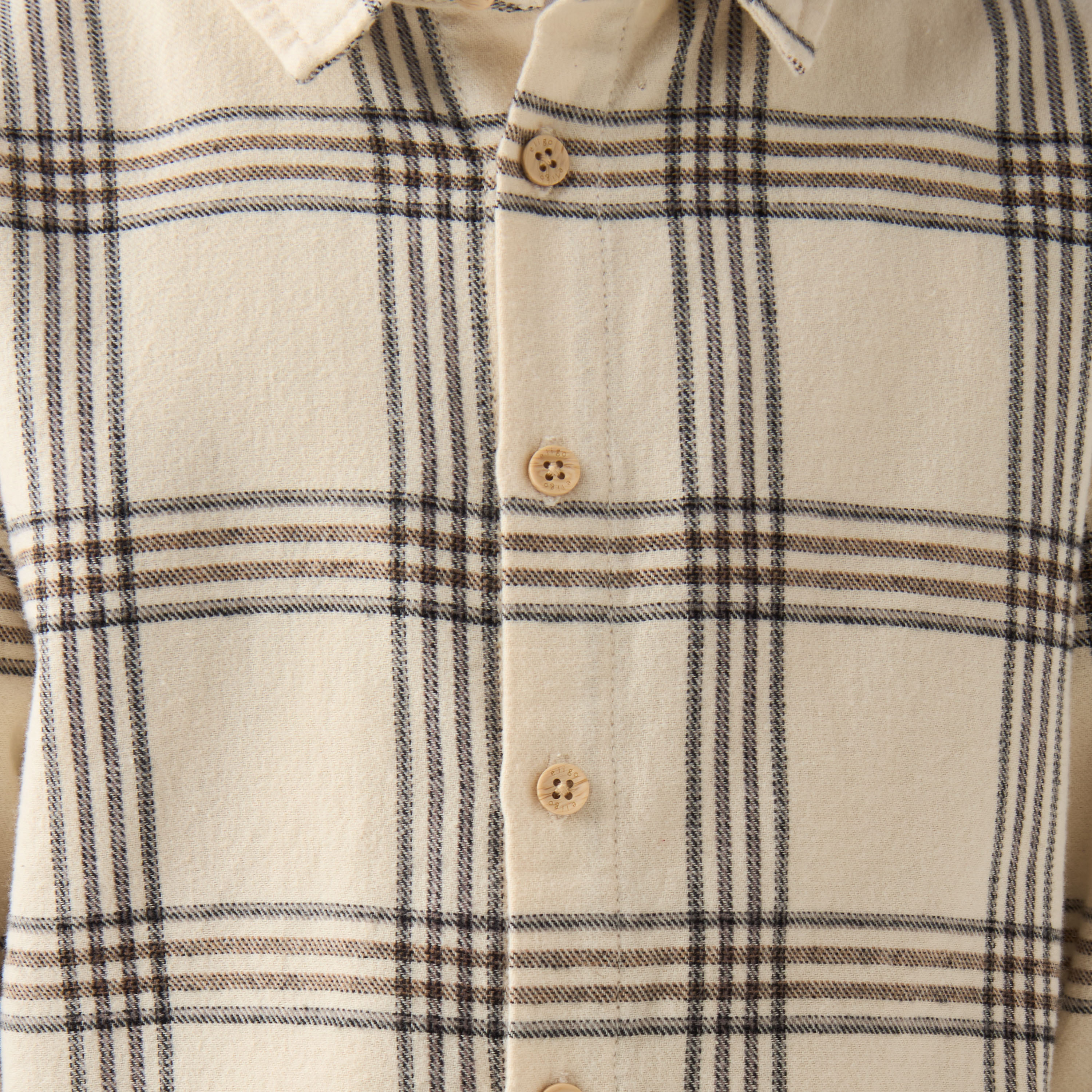 Eligo Boys Shirt with Checks - Cotton - Long Sleeves-boys-clothing-shirts-image-6