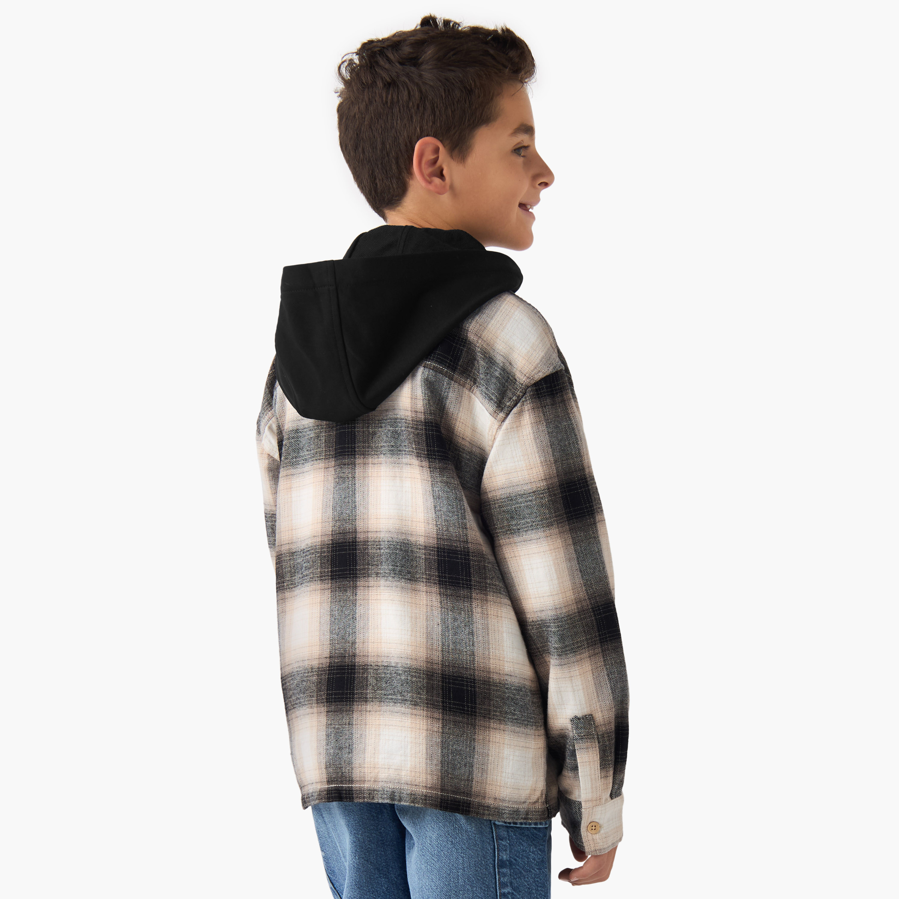 Eligo Boys Shirt with Hood - Cotton - Long Sleeves-boys-clothing-shirts-image-4