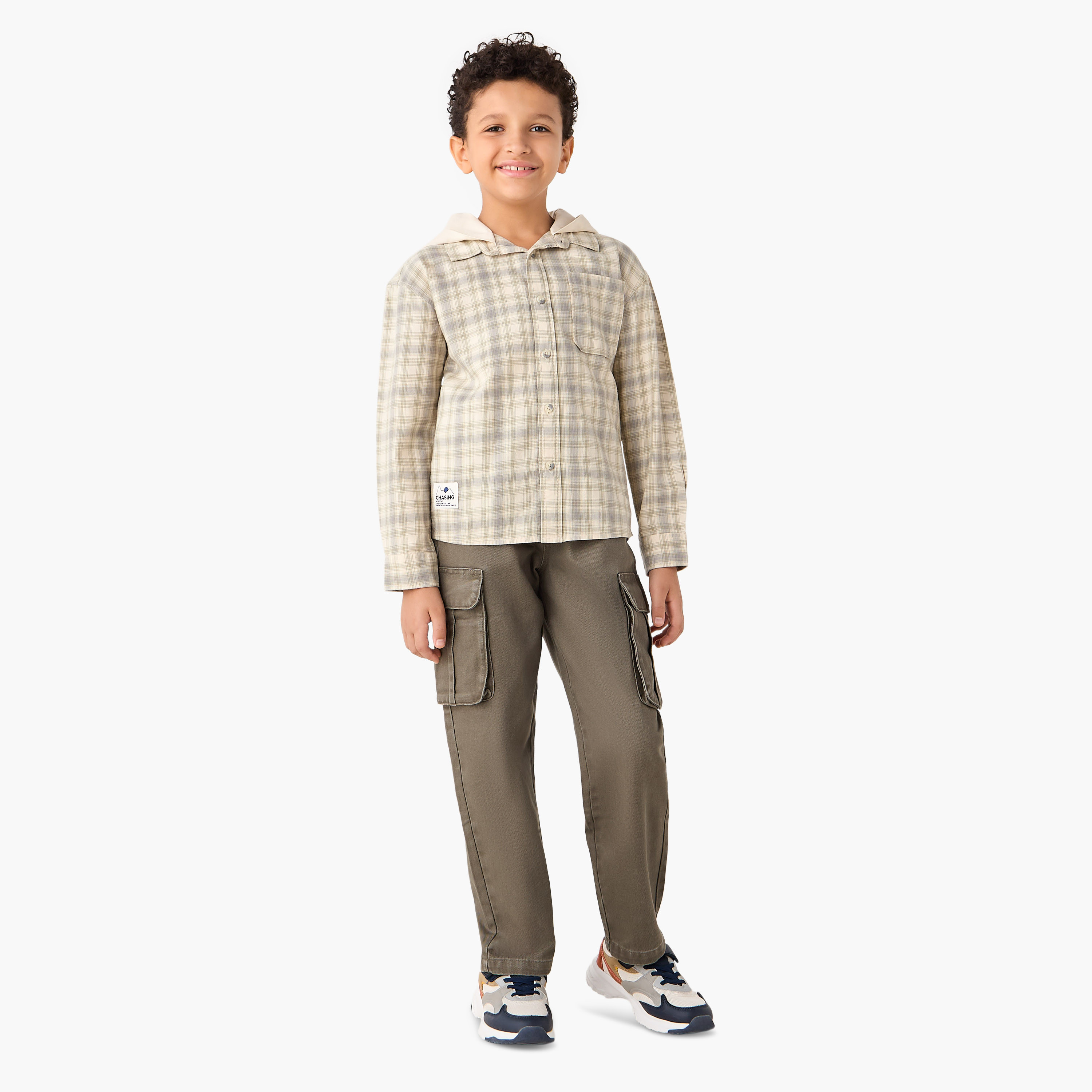 Eligo Solid Joggers with Pockets-boys-clothing-bottoms-joggersandtrackpants-image-2
