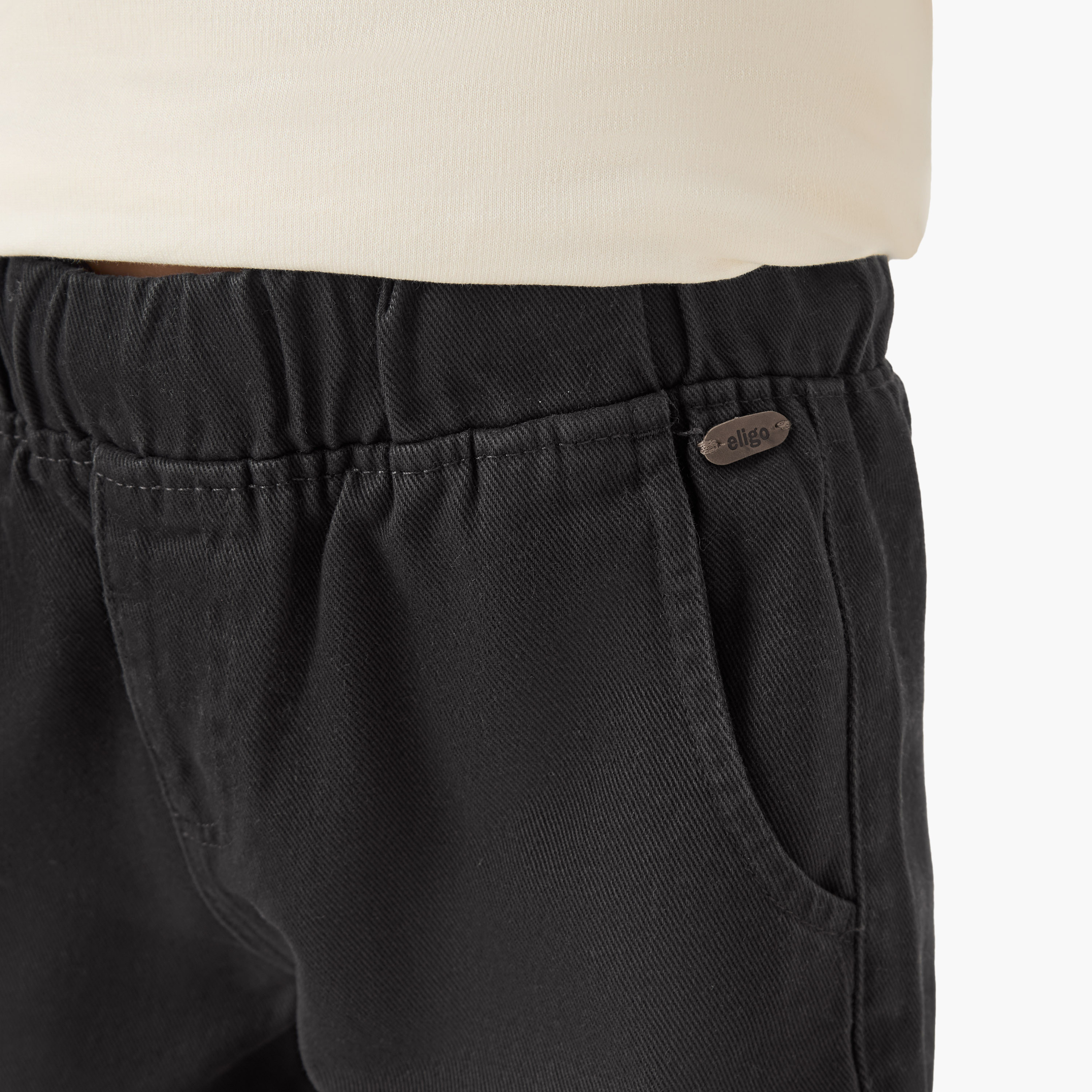 Eligo Solid Joggers with Pockets-boys-clothing-bottoms-joggersandtrackpants-image-5