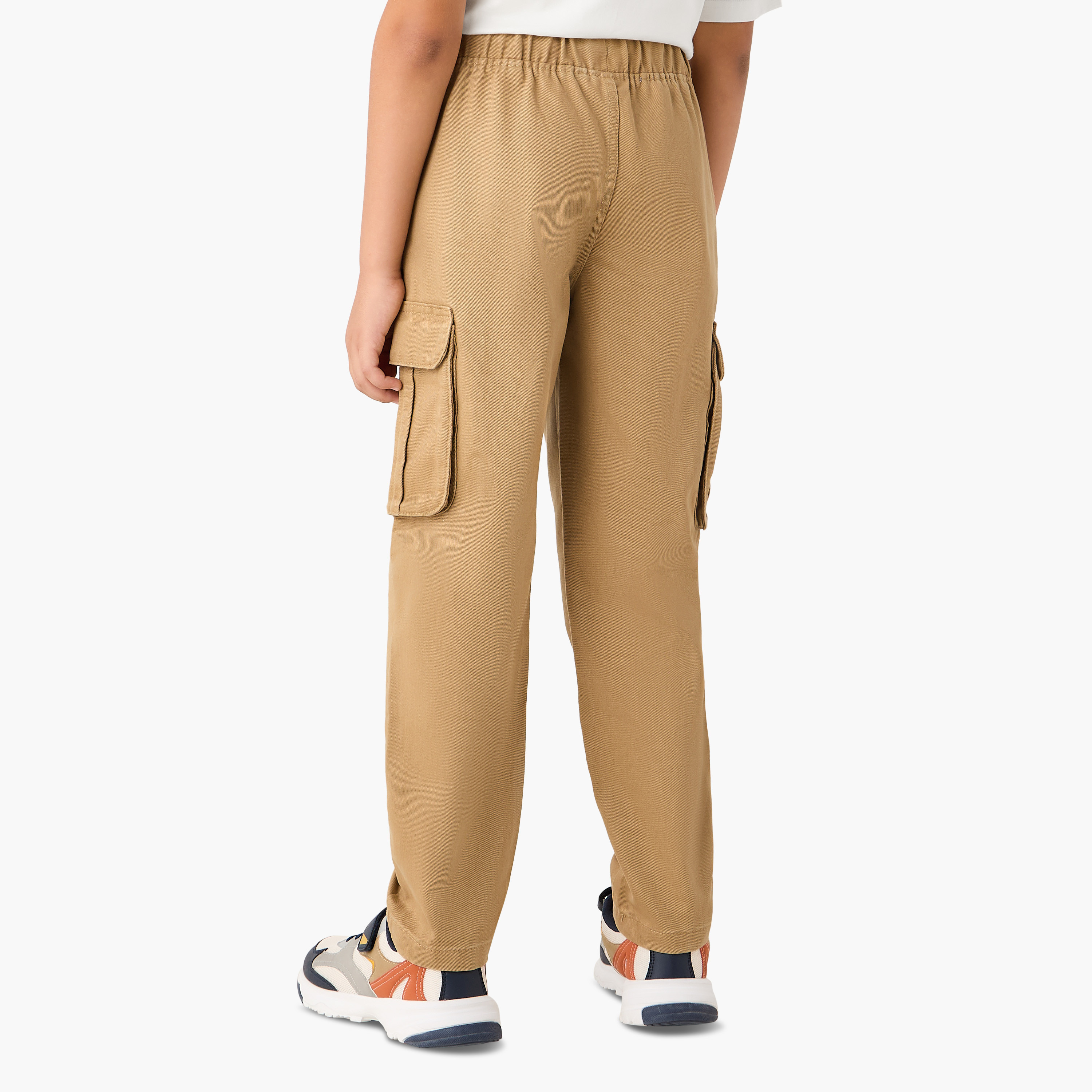 Eligo Solid Joggers with Pockets-boys-clothing-bottoms-joggersandtrackpants-image-3