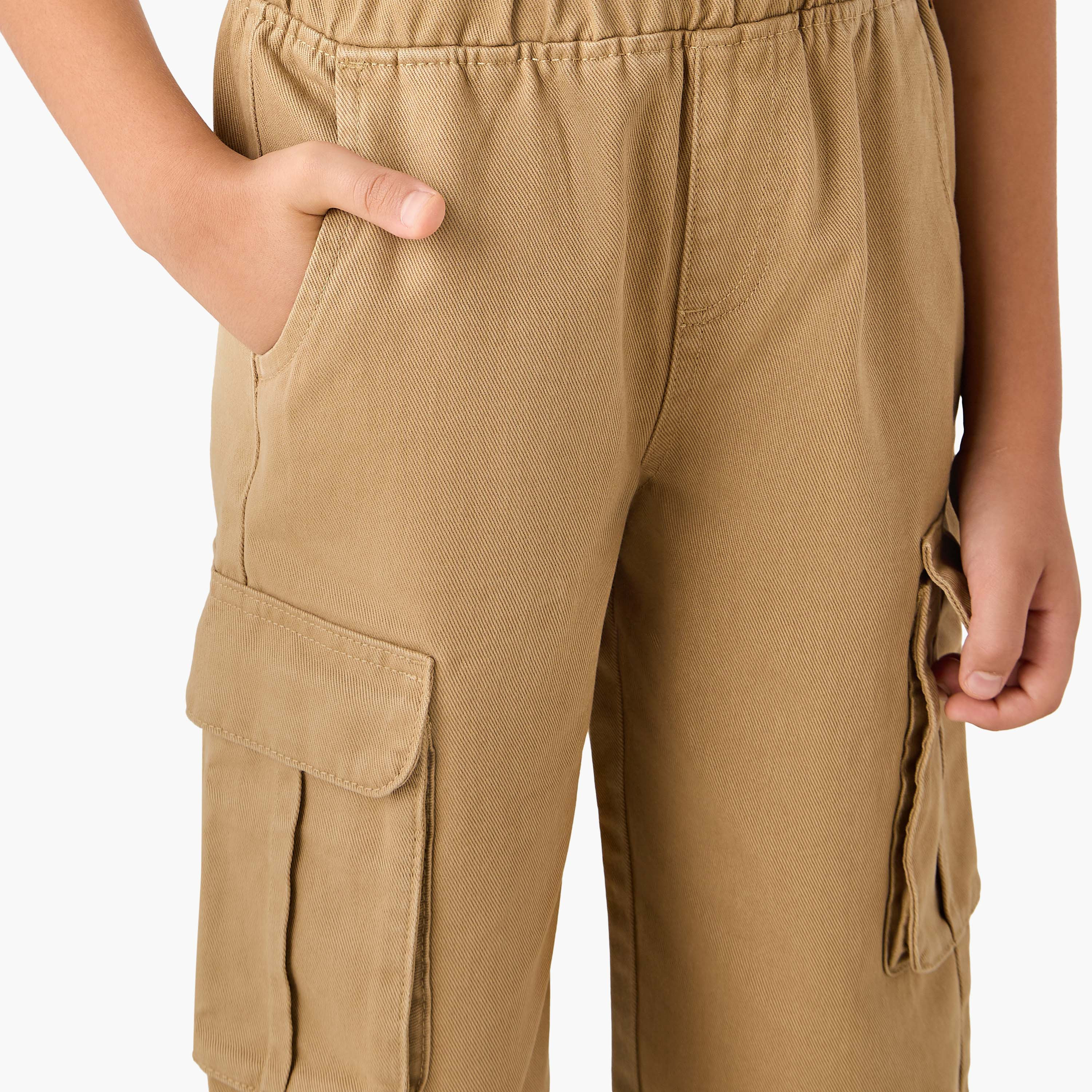 Eligo Solid Joggers with Pockets-boys-clothing-bottoms-joggersandtrackpants-image-4