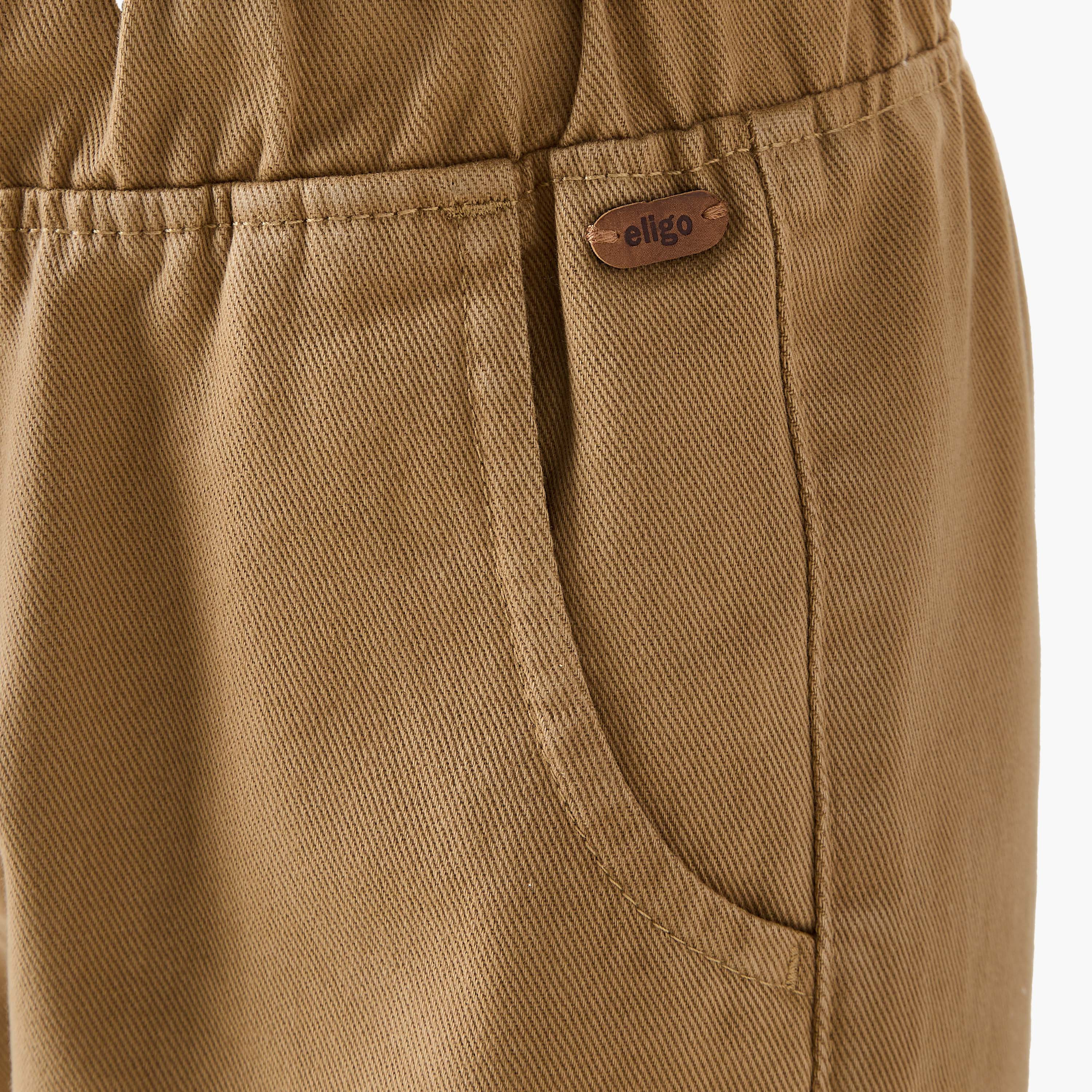 Eligo Solid Joggers with Pockets-boys-clothing-bottoms-joggersandtrackpants-image-5