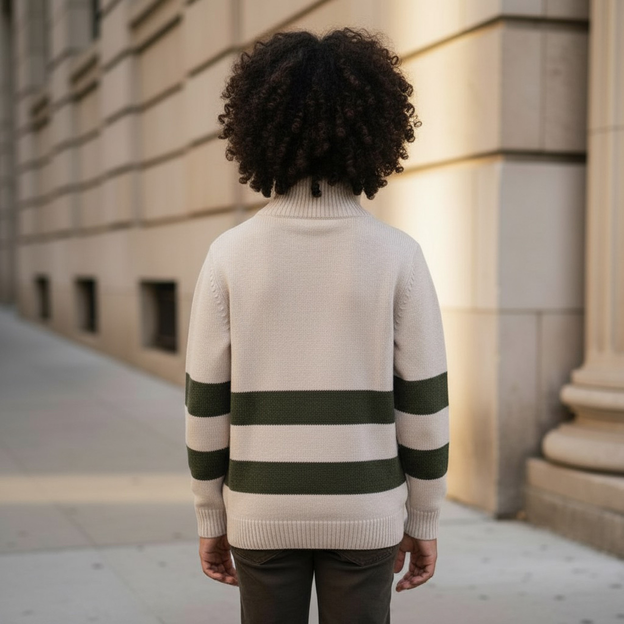Eligo Striped High Neck Pullover with Long Sleeves-boys-clothing-jumpersandcardigans-image-3