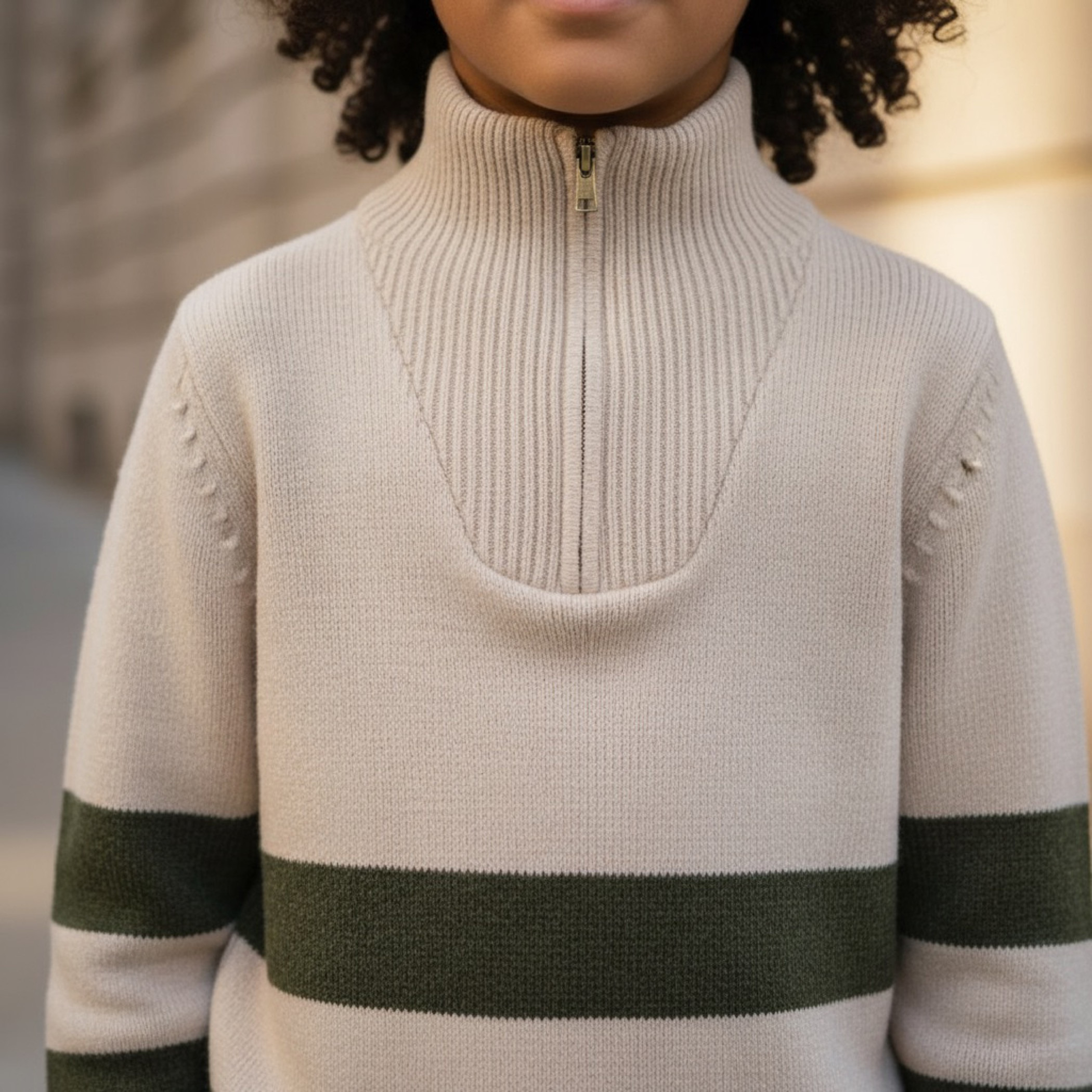 Eligo Striped High Neck Pullover with Long Sleeves-boys-clothing-jumpersandcardigans-image-4