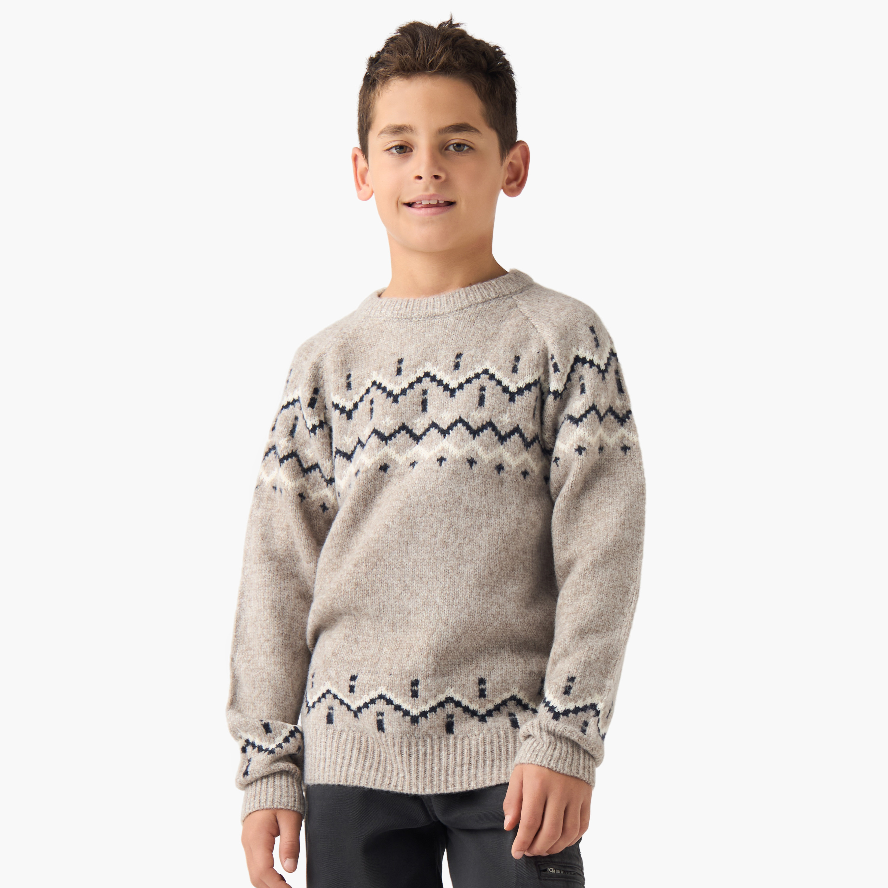 بلوفر بارز الملمس بأكمام طويلة من إليجو-boys-clothing-jumpersandcardigans-image-1