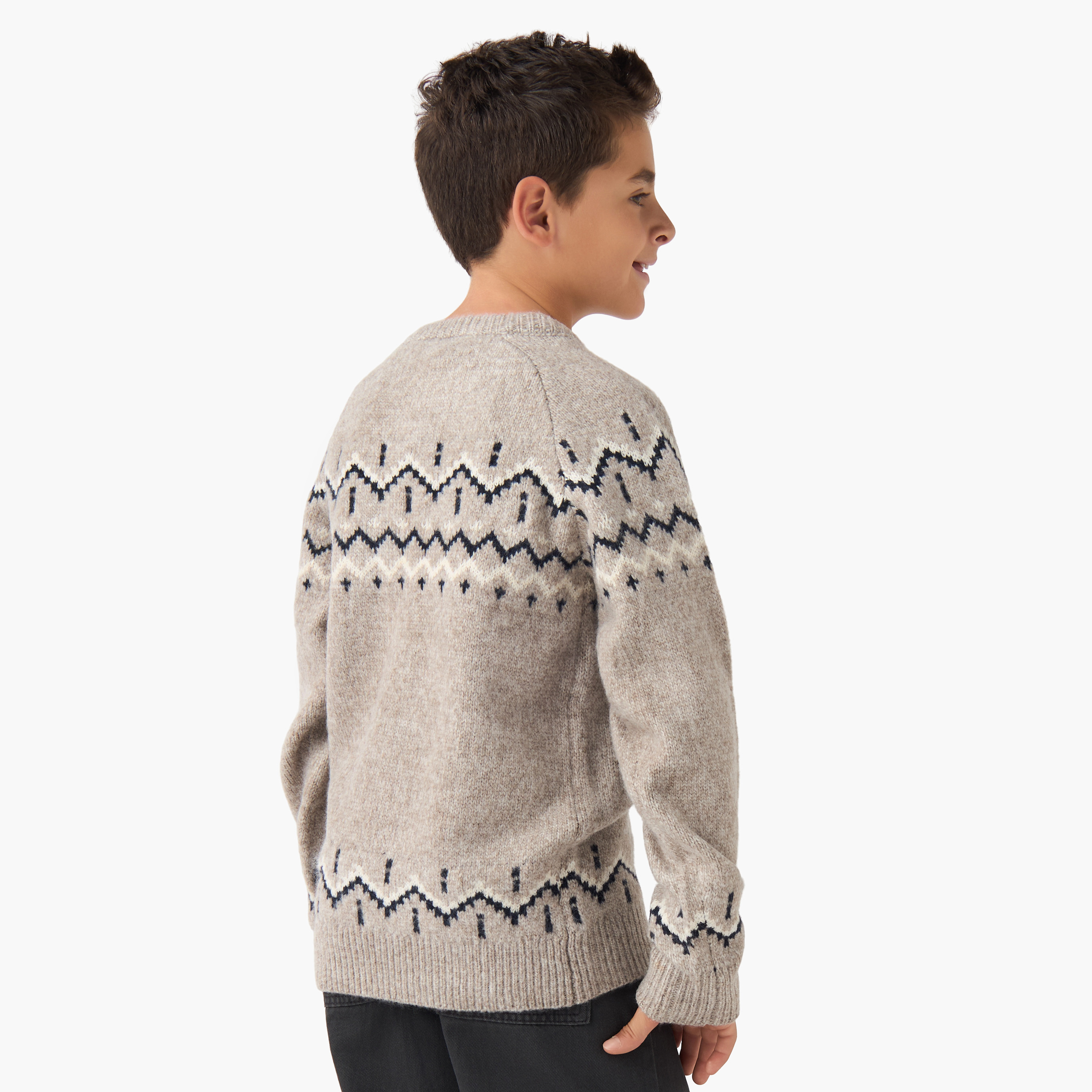 Eligo Textured Pullover with Long Sleeves-boys-clothing-jumpersandcardigans-image-3