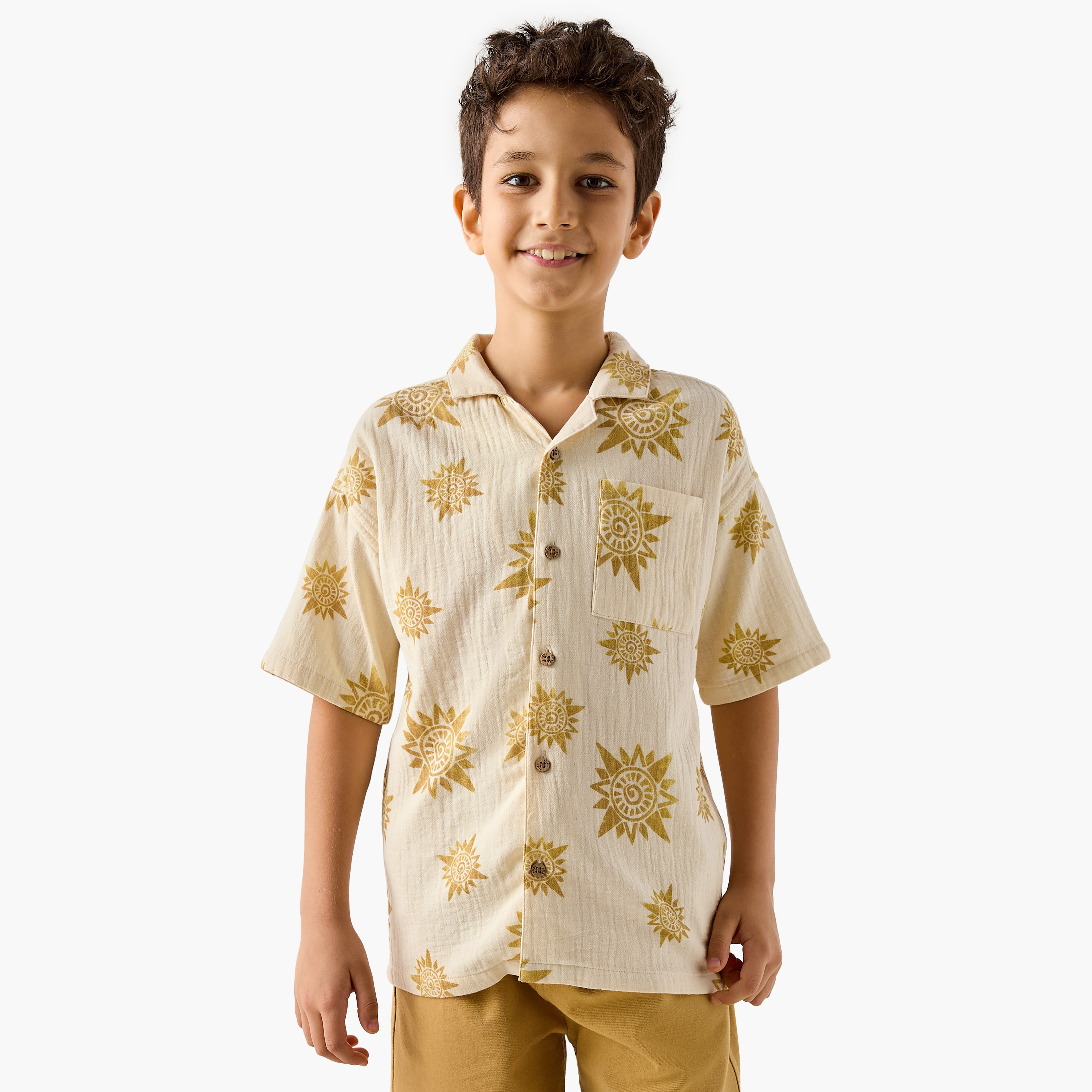 Eligo All-Over Print Shirt and Shorts Set-boys-clothing-setsandcoords-image-2