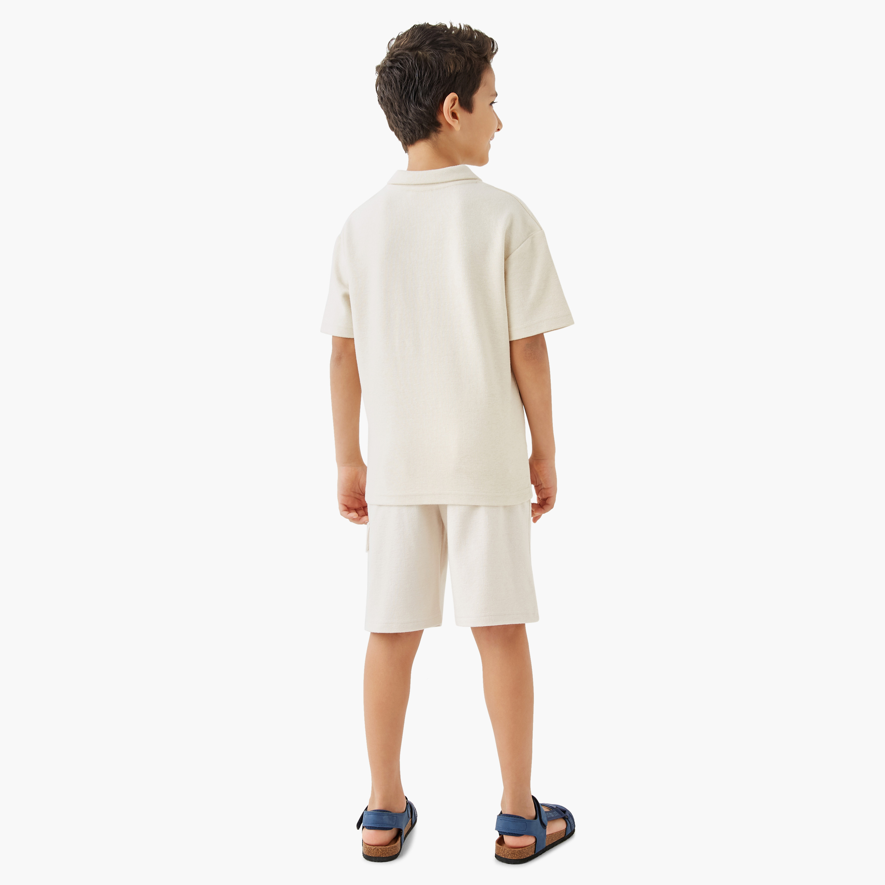 Eligo Solid Polo T-shirt and Cargo Shorts Set-boys-clothing-setsandcoords-image-4