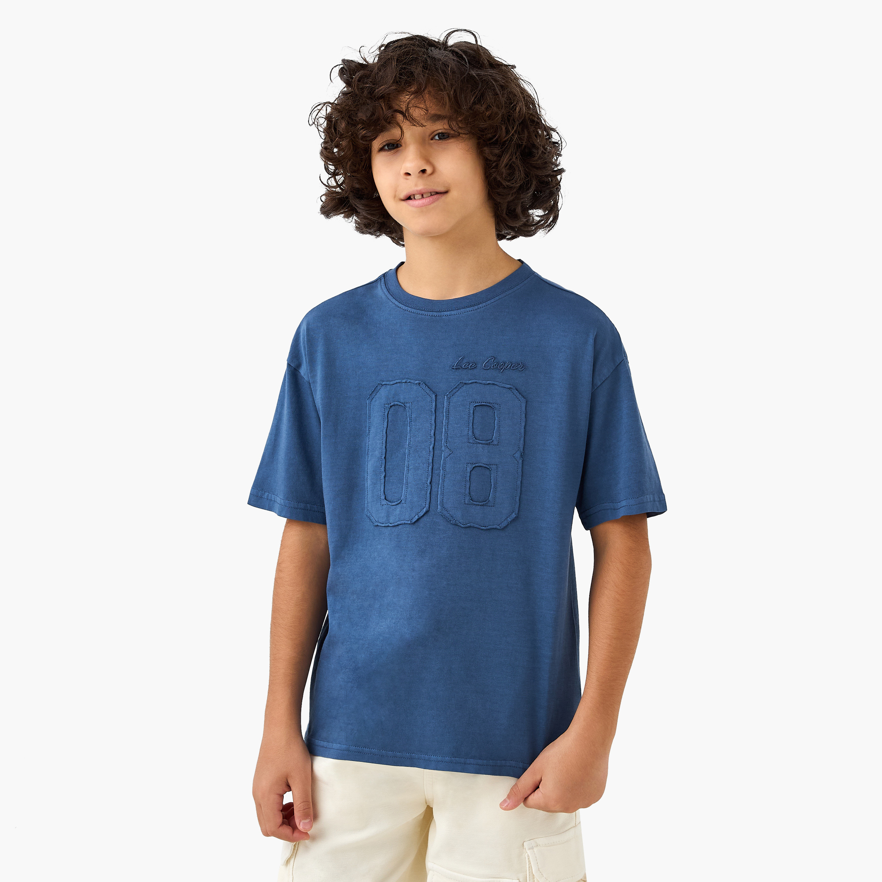 Lee Cooper Textured T-shirt-boys-clothing-tshirtsandpolos-image-1