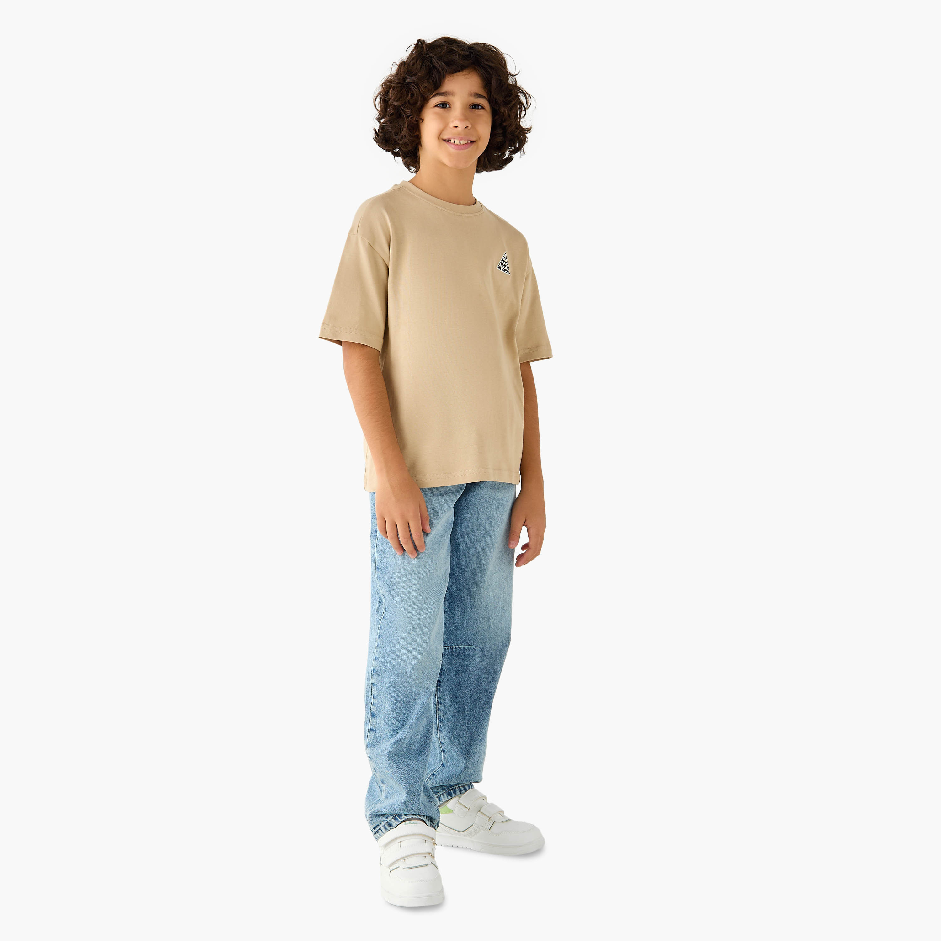 تيشيرت سادة بأكمام قصيرة من لي كوبر-boys-clothing-tshirtsandpolos-image-2