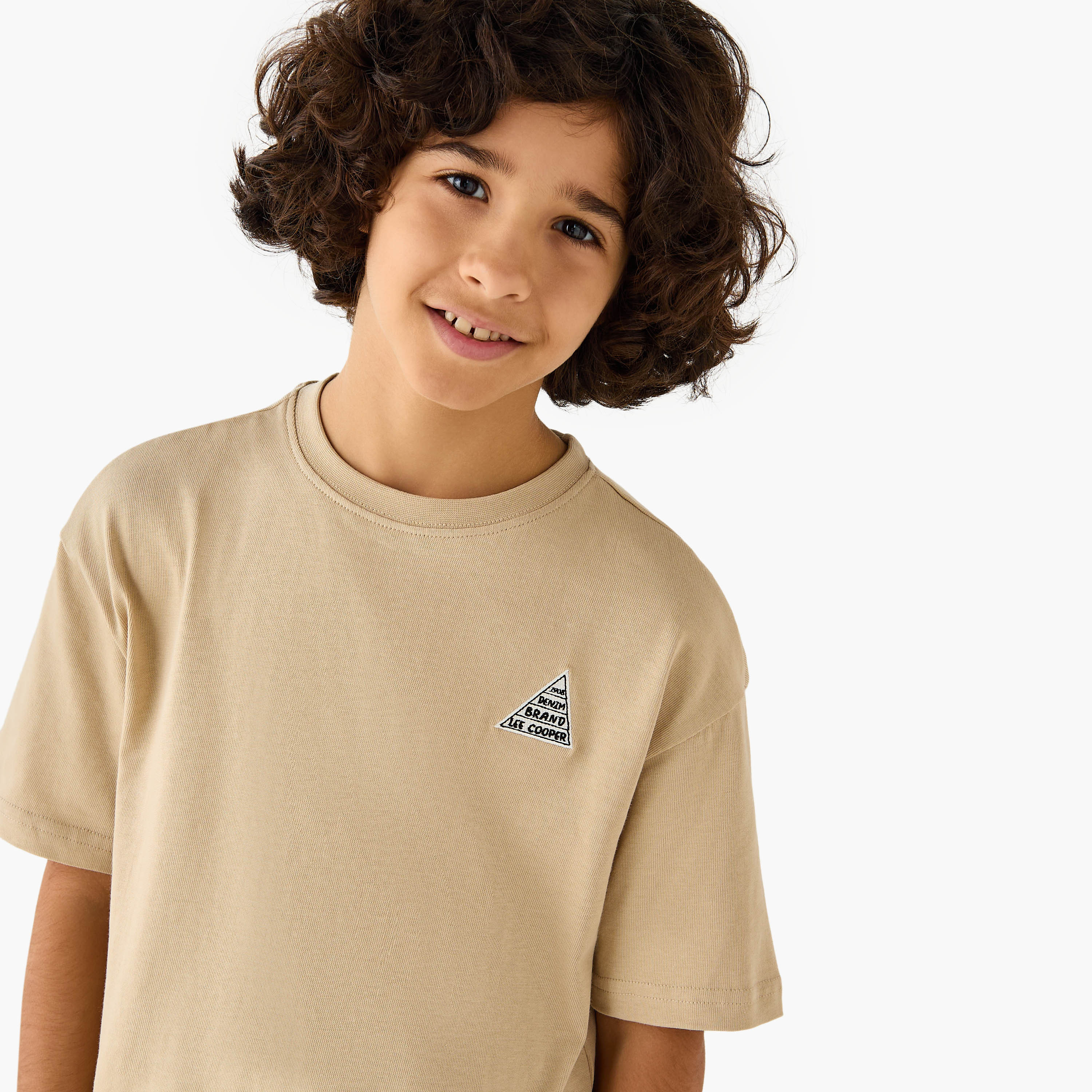 تيشيرت سادة بأكمام قصيرة من لي كوبر-boys-clothing-tshirtsandpolos-image-4