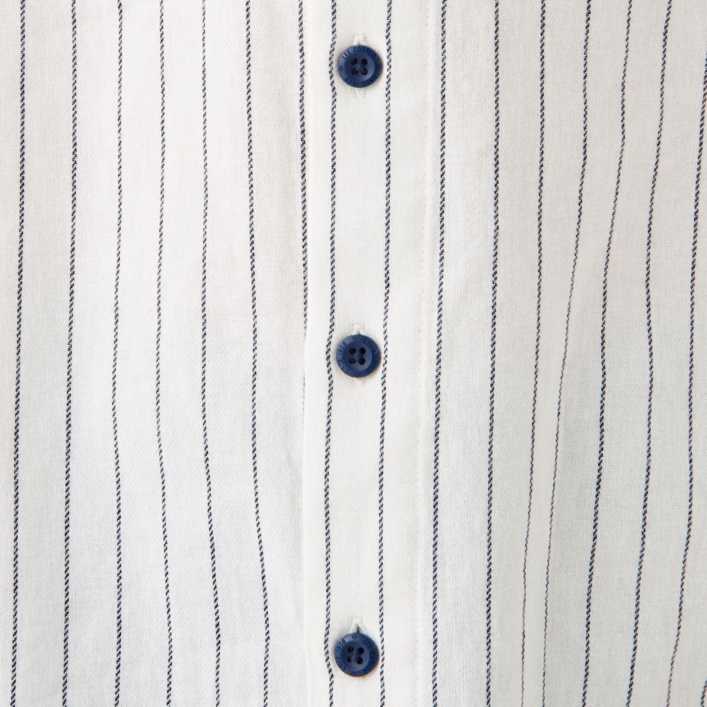 Lee Cooper Striped Shirt with Pocket and Short Sleeves-boys-clothing-shirts-image-5