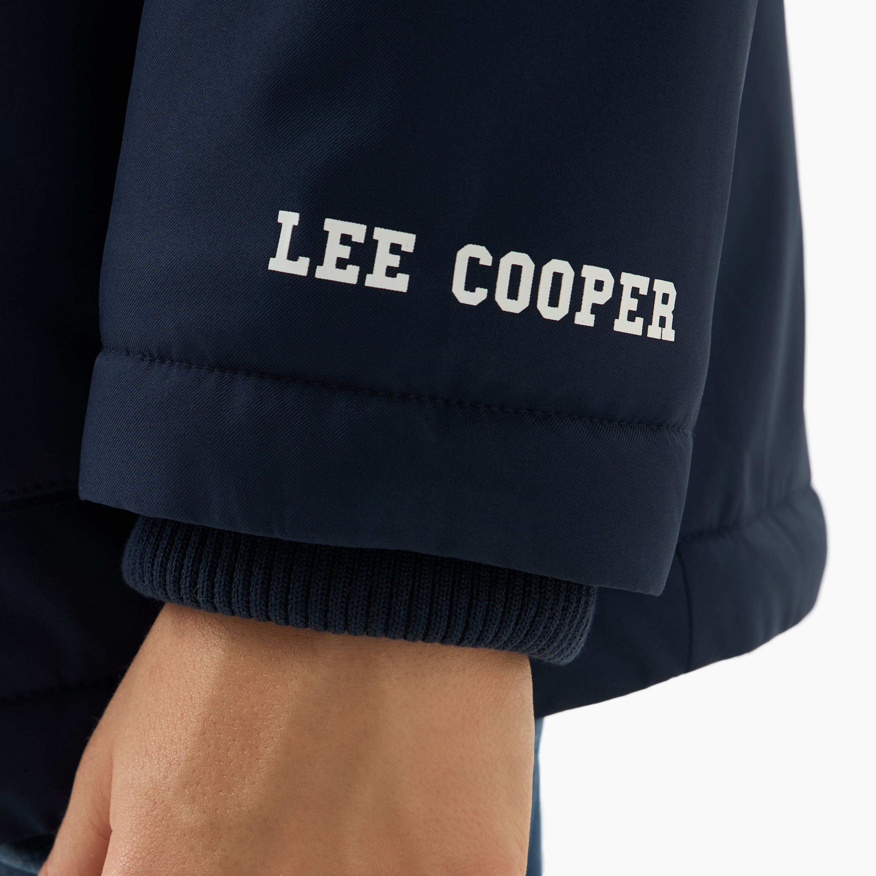 Lee Cooper Panelled Zip Through Hooded Jacket with Long Sleeves-boys-clothing-jacketsandcoats-image-5