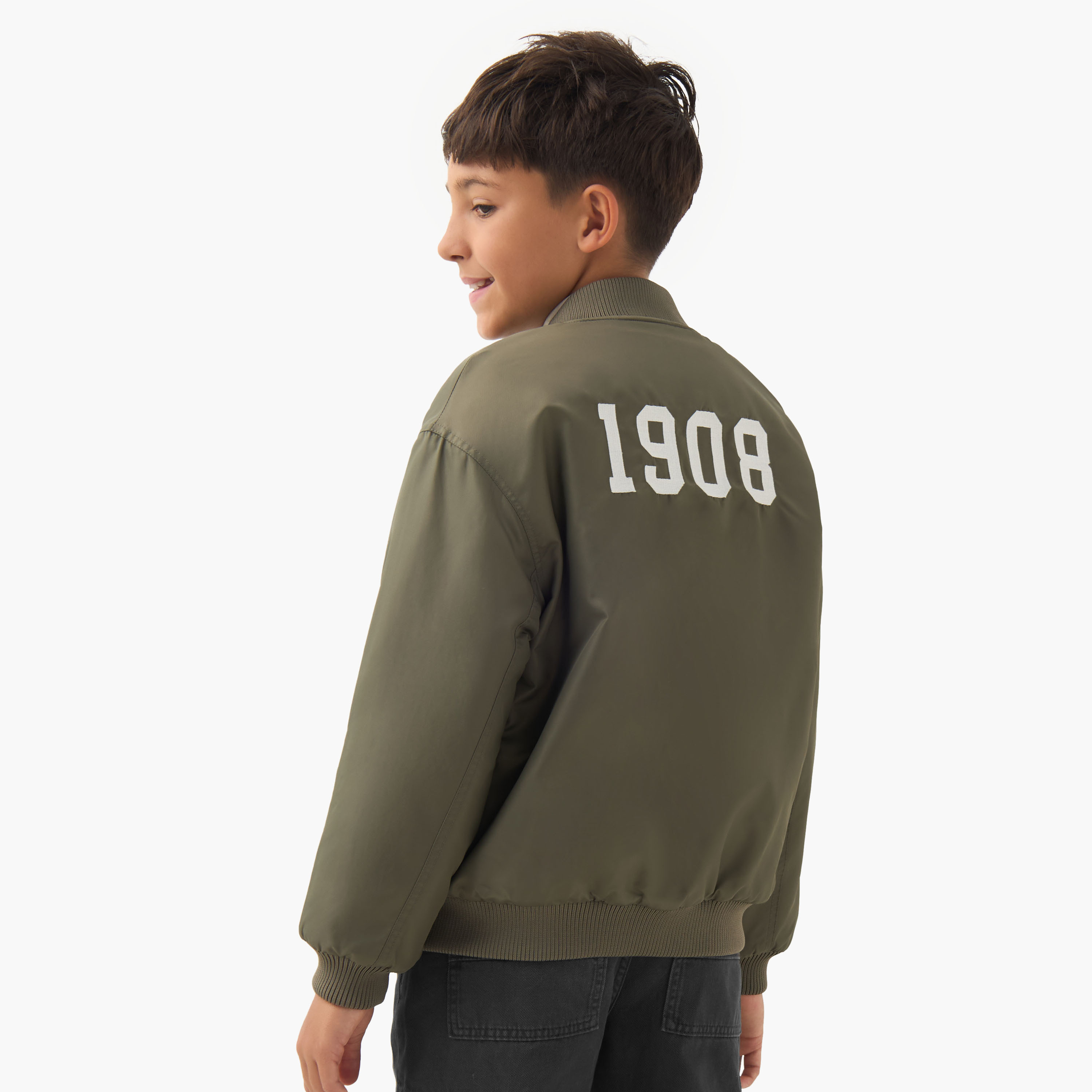 Lee Cooper Zip Through Heavy Jacket with Long Sleeves-boys-clothing-jacketsandcoats-image-4