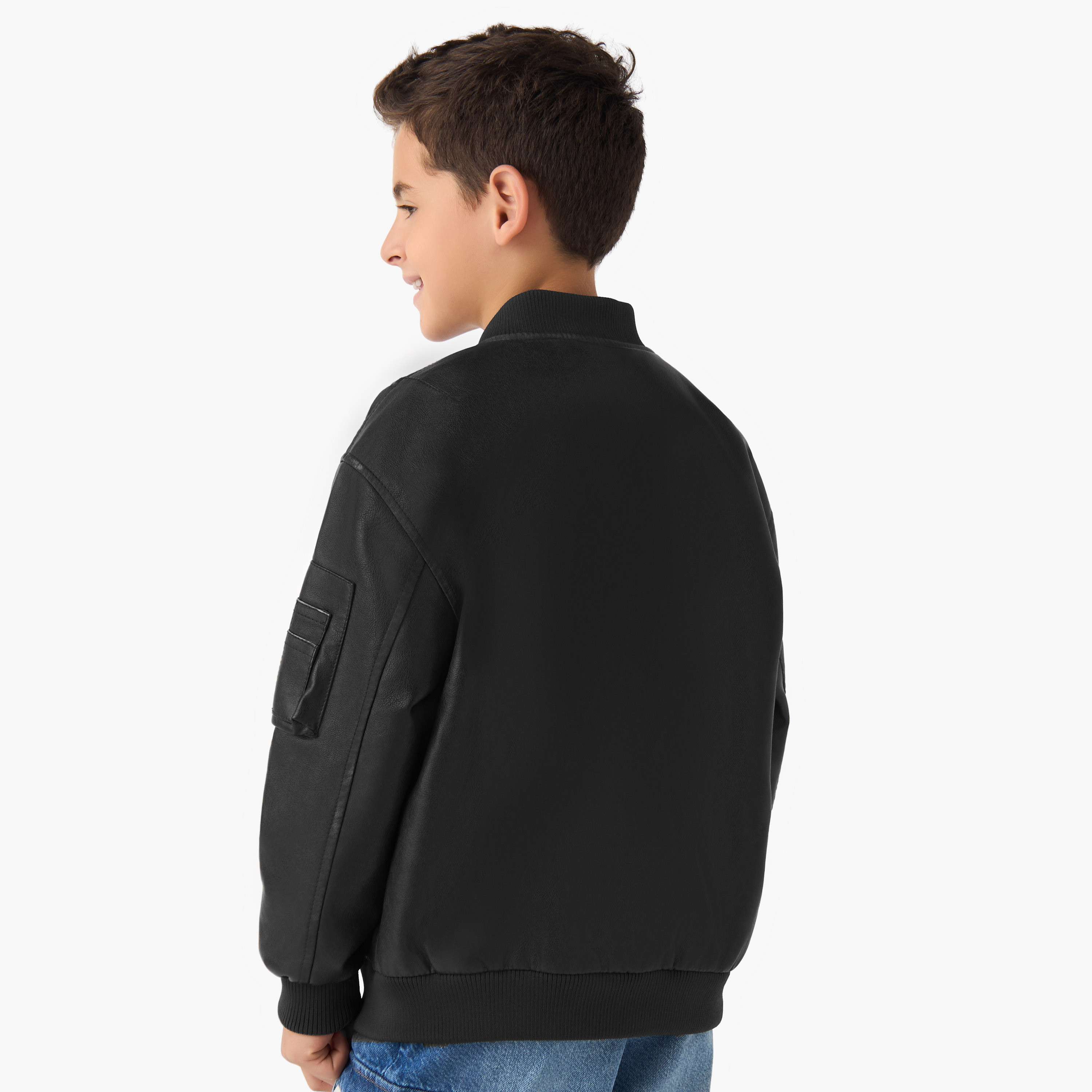 Lee Cooper Zip Through Jacket with Long Sleeves-boys-clothing-jacketsandcoats-image-3