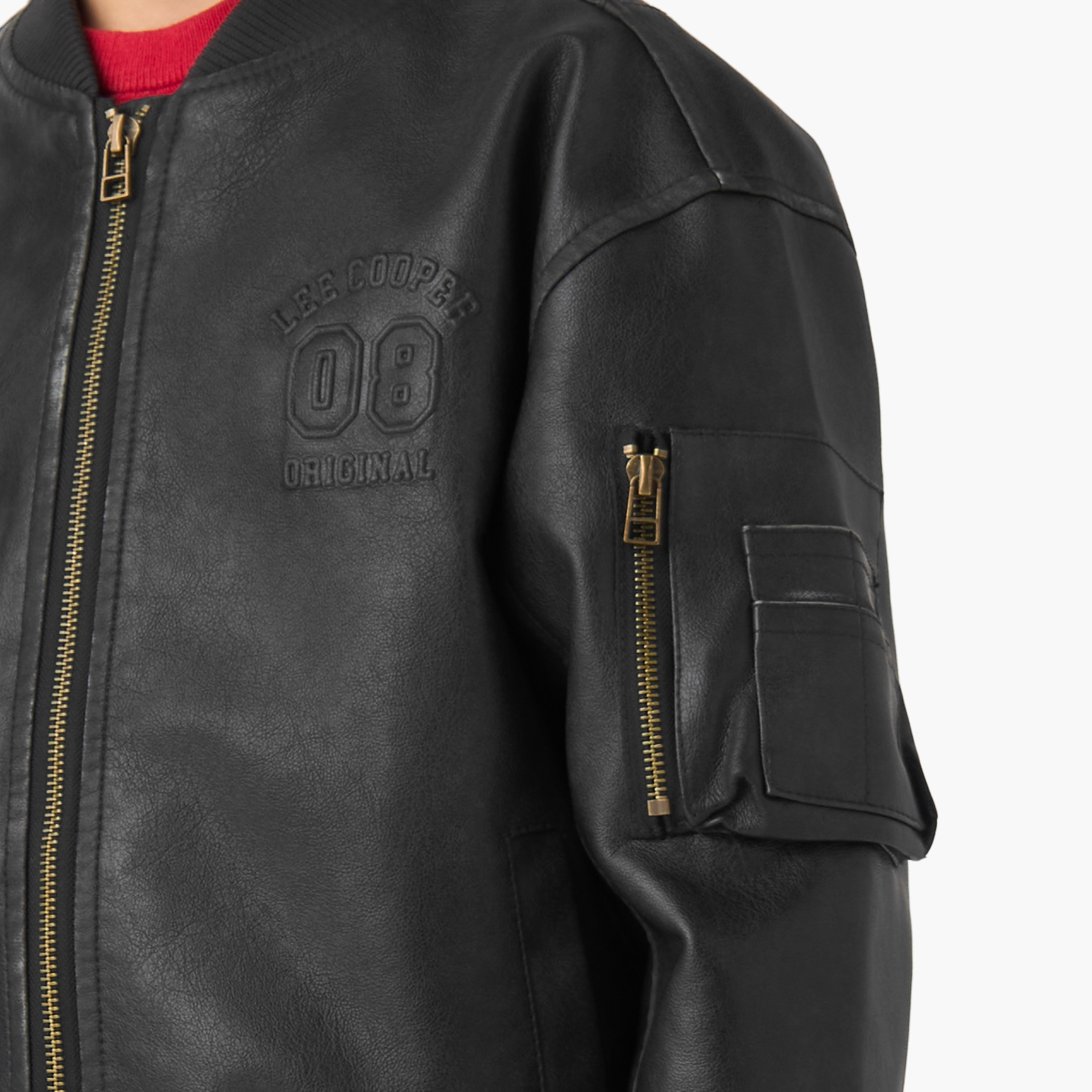 Lee Cooper Zip Through Jacket with Long Sleeves-boys-clothing-jacketsandcoats-image-5