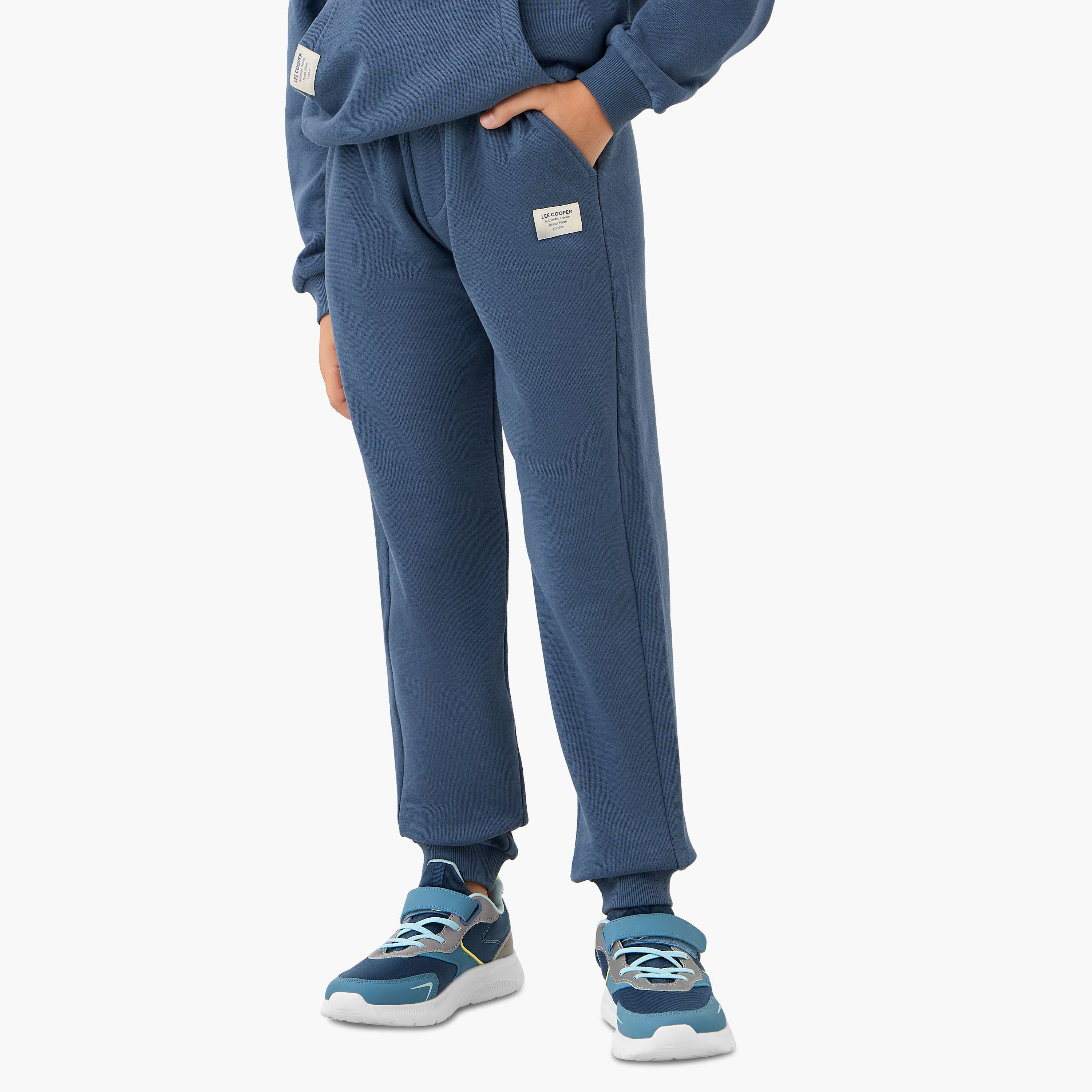 Lee Cooper Logo Print Hooded Sweatshirt and Joggers Set-boys-clothing-setsandcoords-image-3