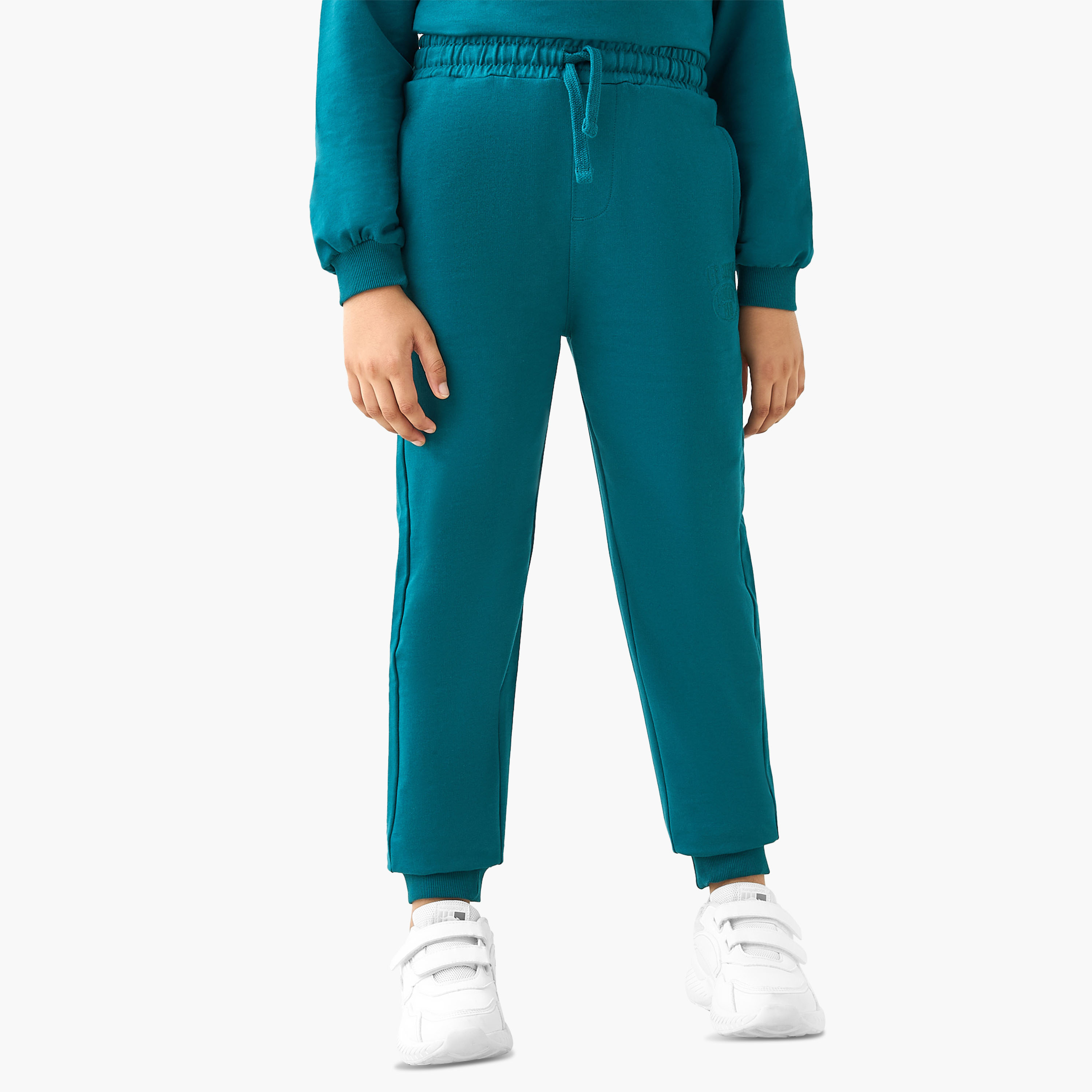 Lee Cooper Embossed Hooded Sweatshirt and Joggers Set-boys-clothing-setsandcoords-image-3