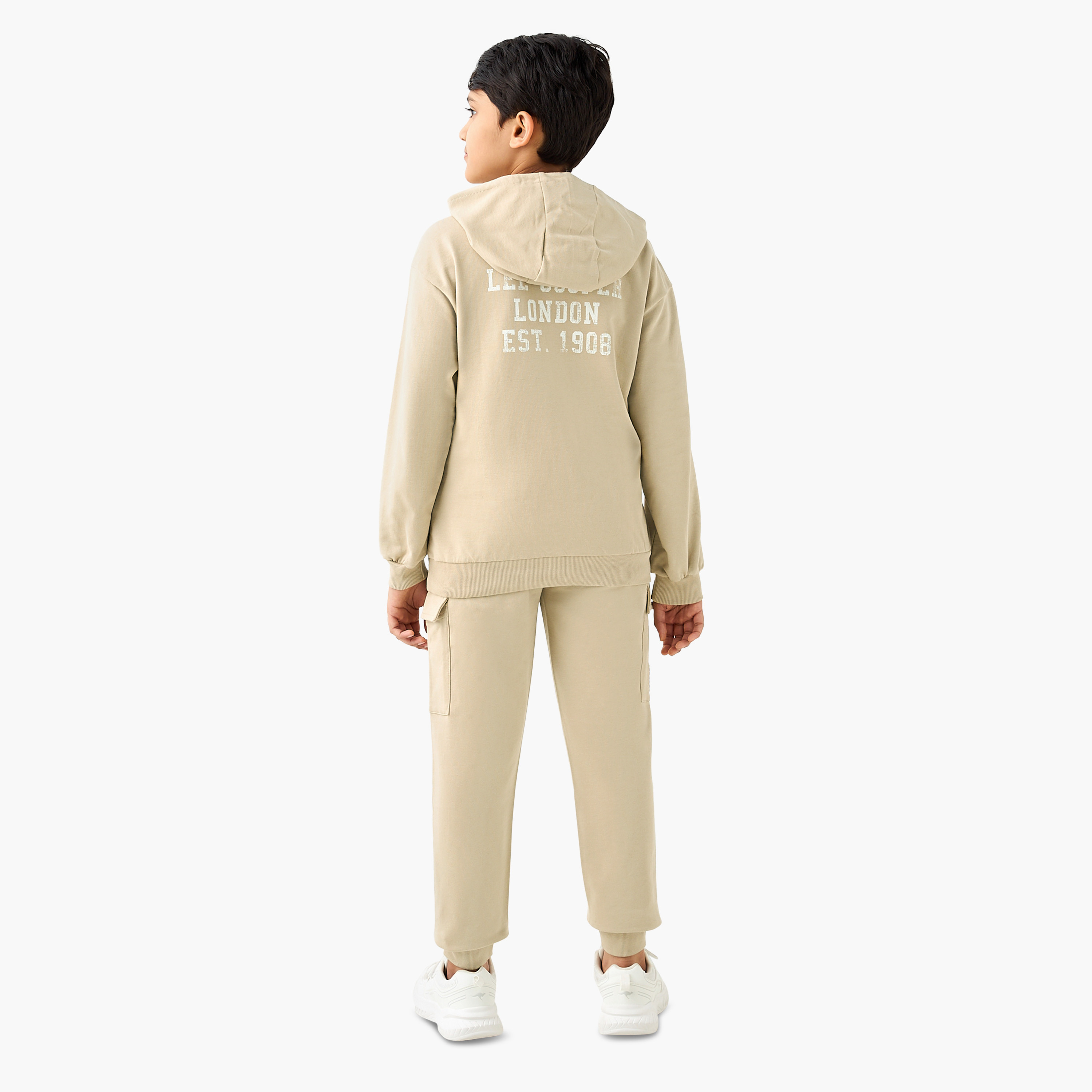 Lee Cooper Printed Hooded Sweatshirt and Joggers Set-boys-clothing-setsandcoords-image-4