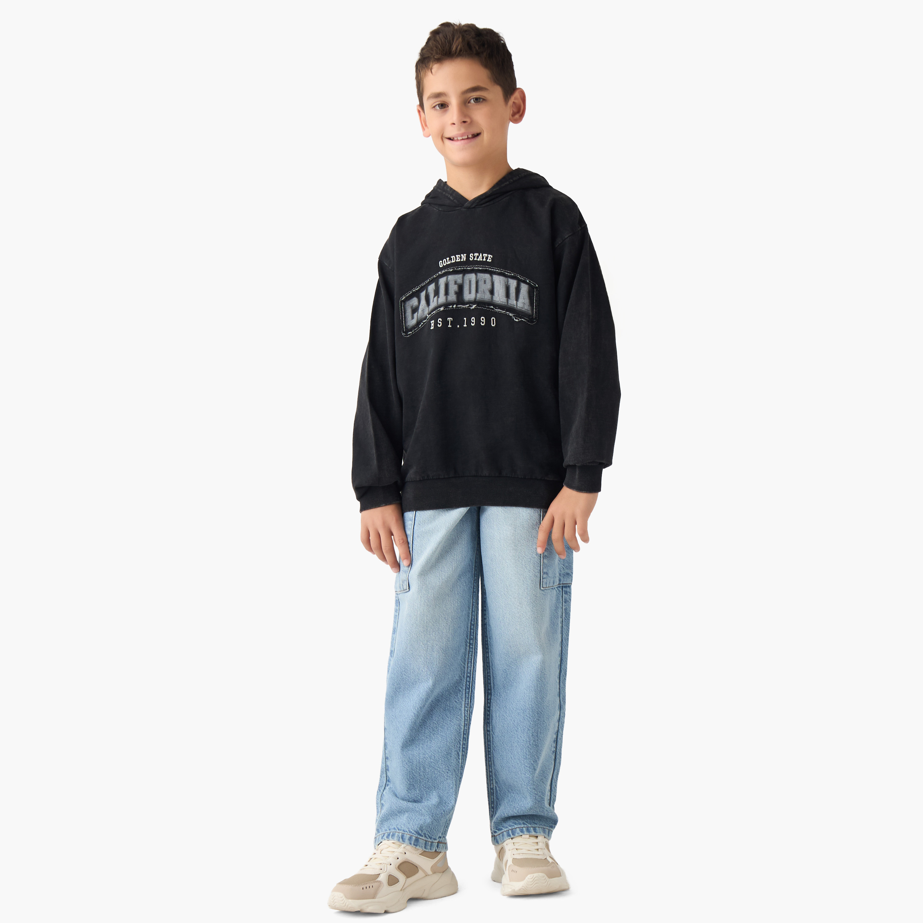 Lee Cooper Boys Jeans with Pockets - Cotton - Drawstring Waist-boys-clothing-bottoms-jeans-image-2