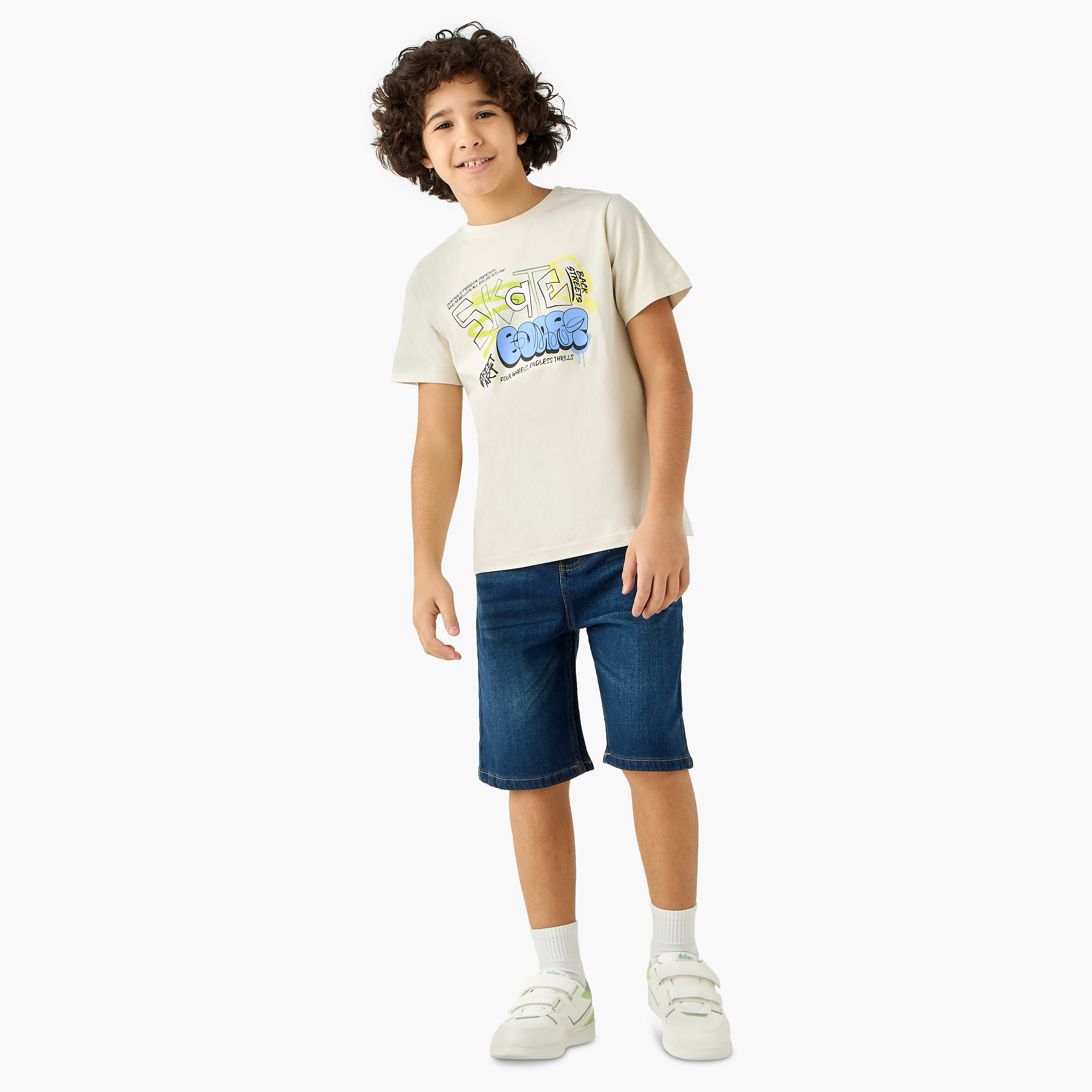 Lee Cooper Denim Shorts with Pockets-boys-clothing-bottoms-shorts-image-2
