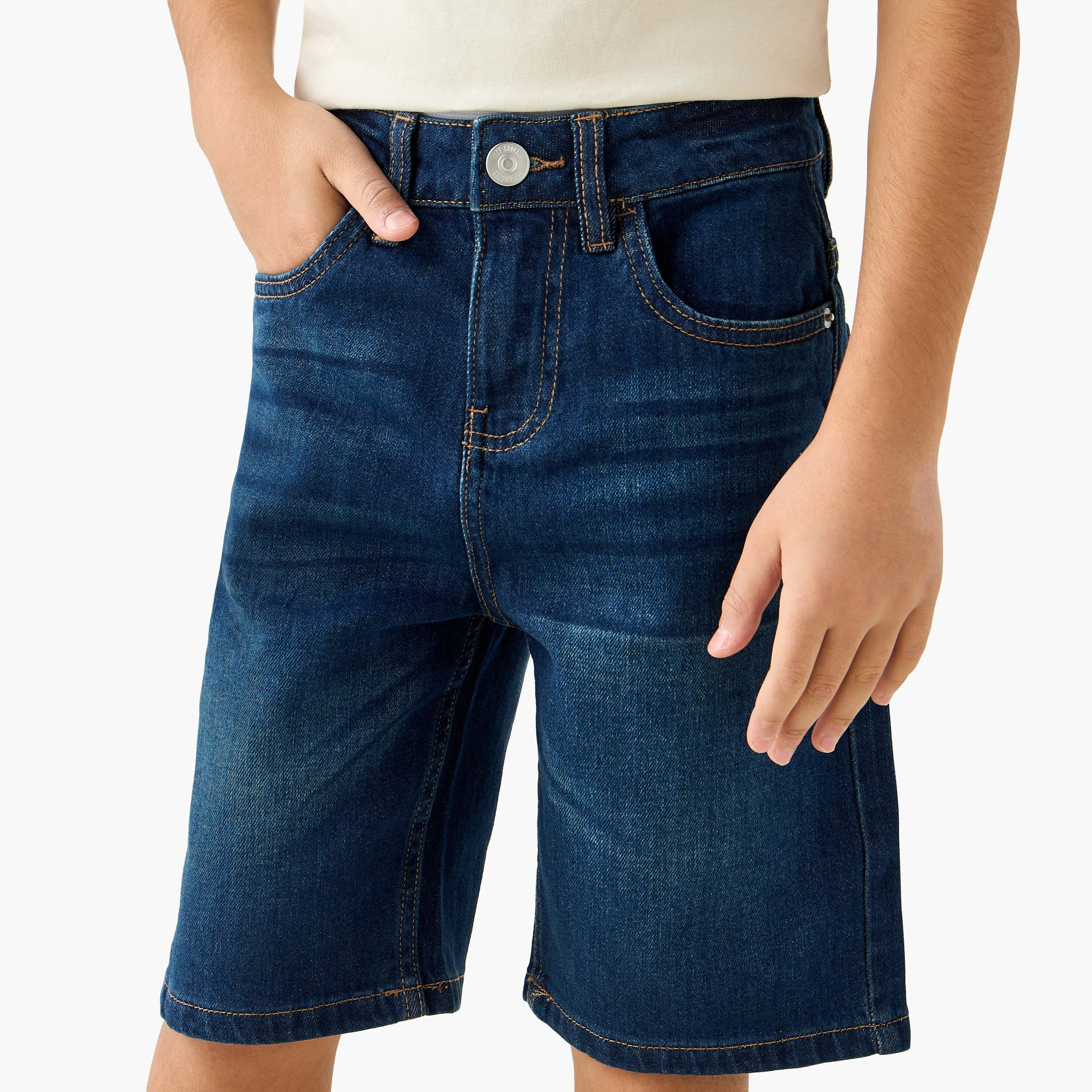 Lee Cooper Denim Shorts with Pockets-boys-clothing-bottoms-shorts-image-4