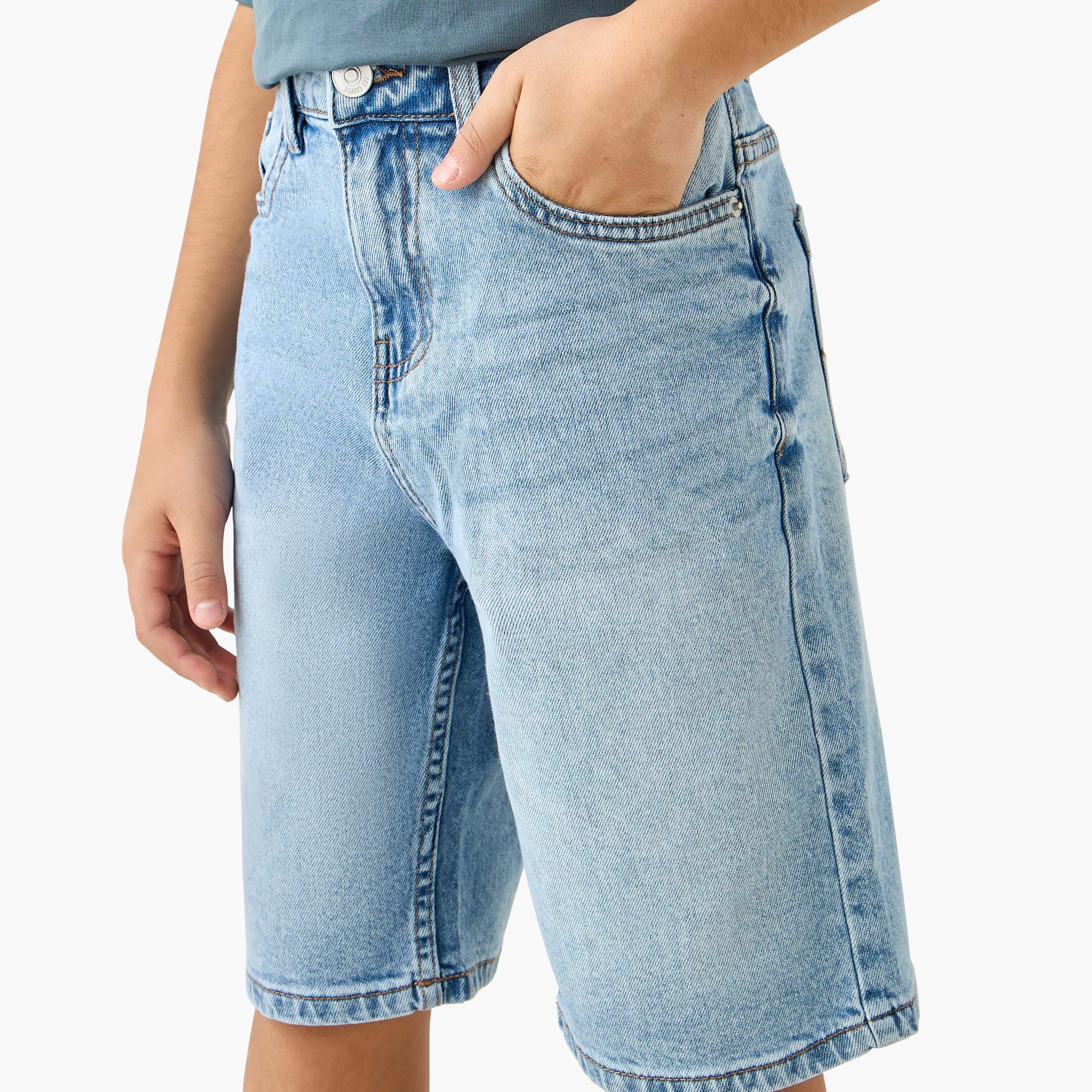 شورت دينم بجيوب من لي كوبر-boys-clothing-bottoms-shorts-image-4
