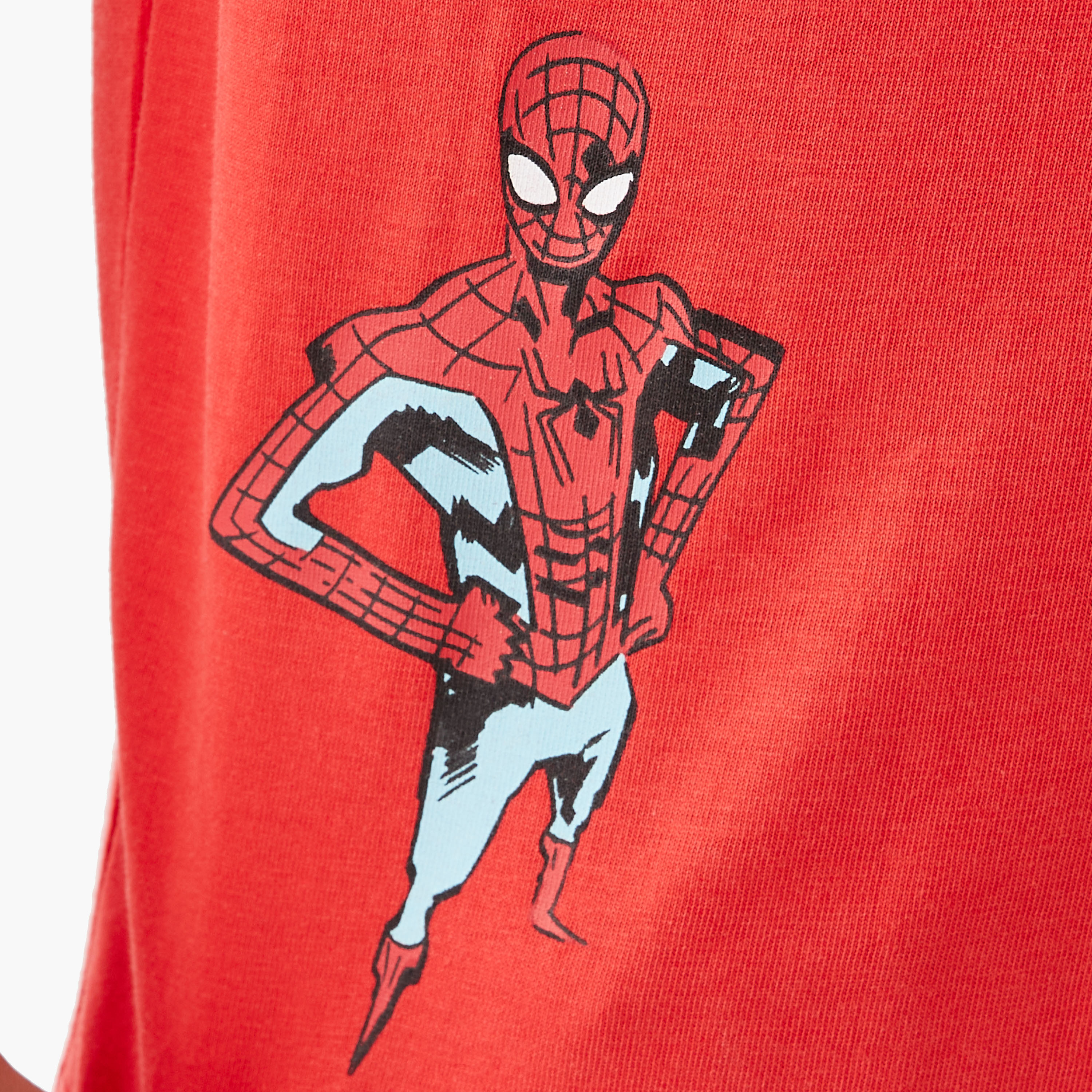 Spider-Man Graphic Print T-shirt with Short Sleeves-boys-clothing-tshirtsandpolos-image-5