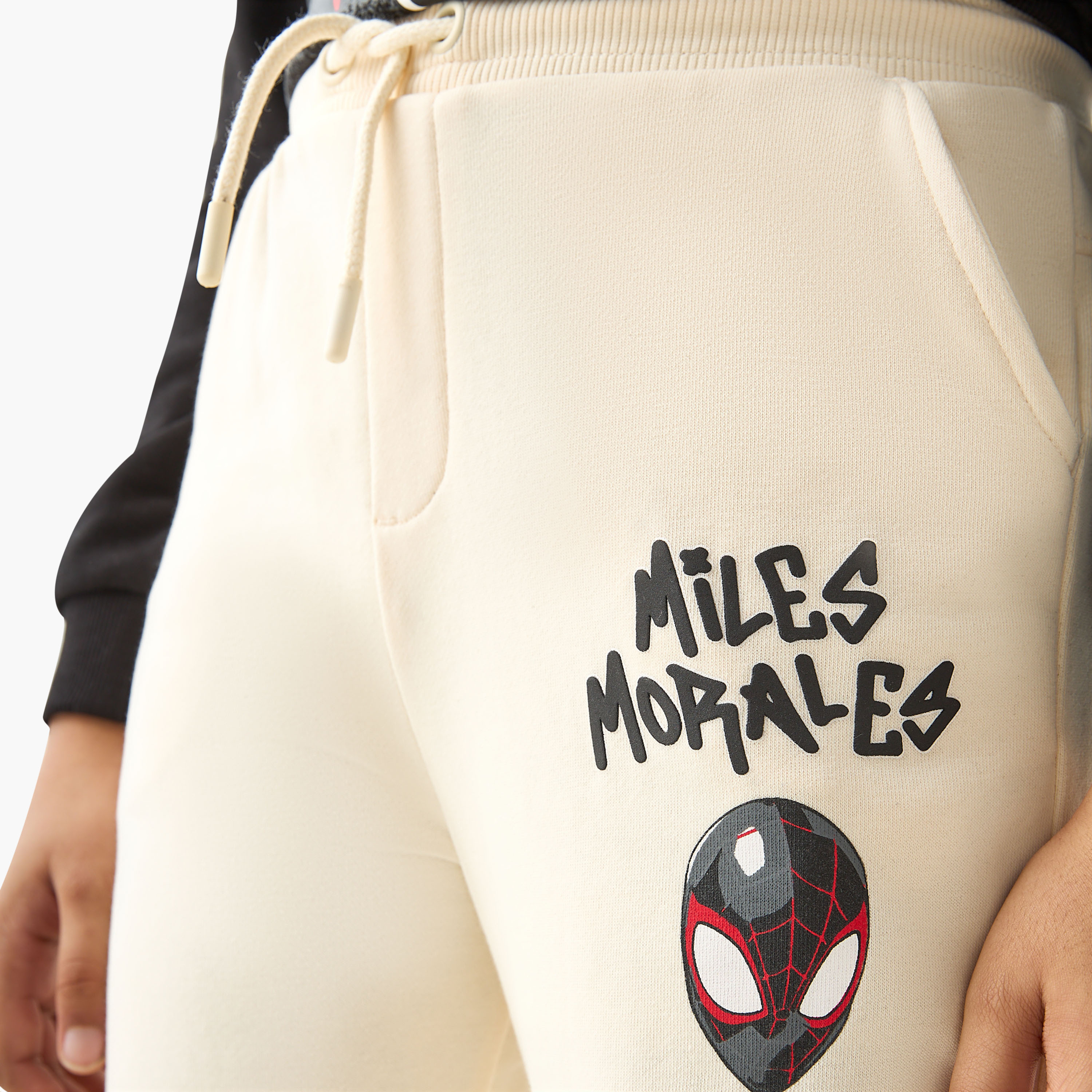 Spider-Man Print Joggers with Drawstring Closure and Pockets-boys-clothing-bottoms-joggersandtrackpants-image-6