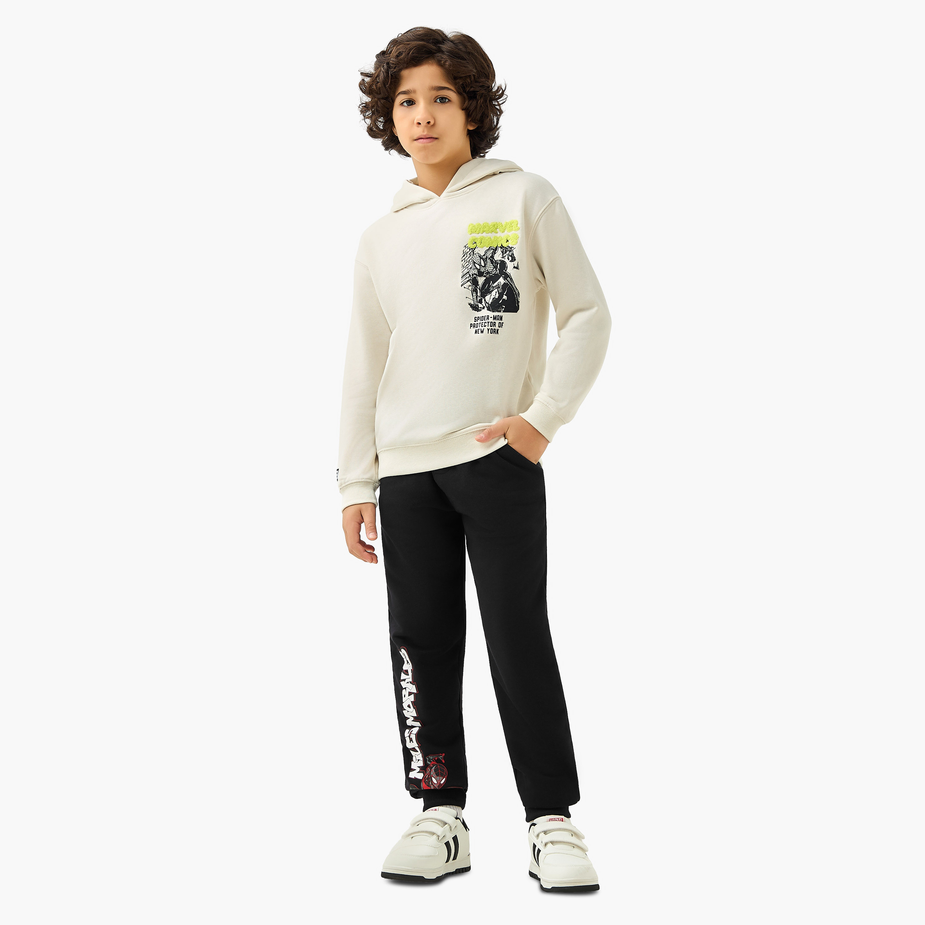 Spider-Man Print Sweatshirt with Long Sleeves-boys-clothing-sweatshirts-image-2