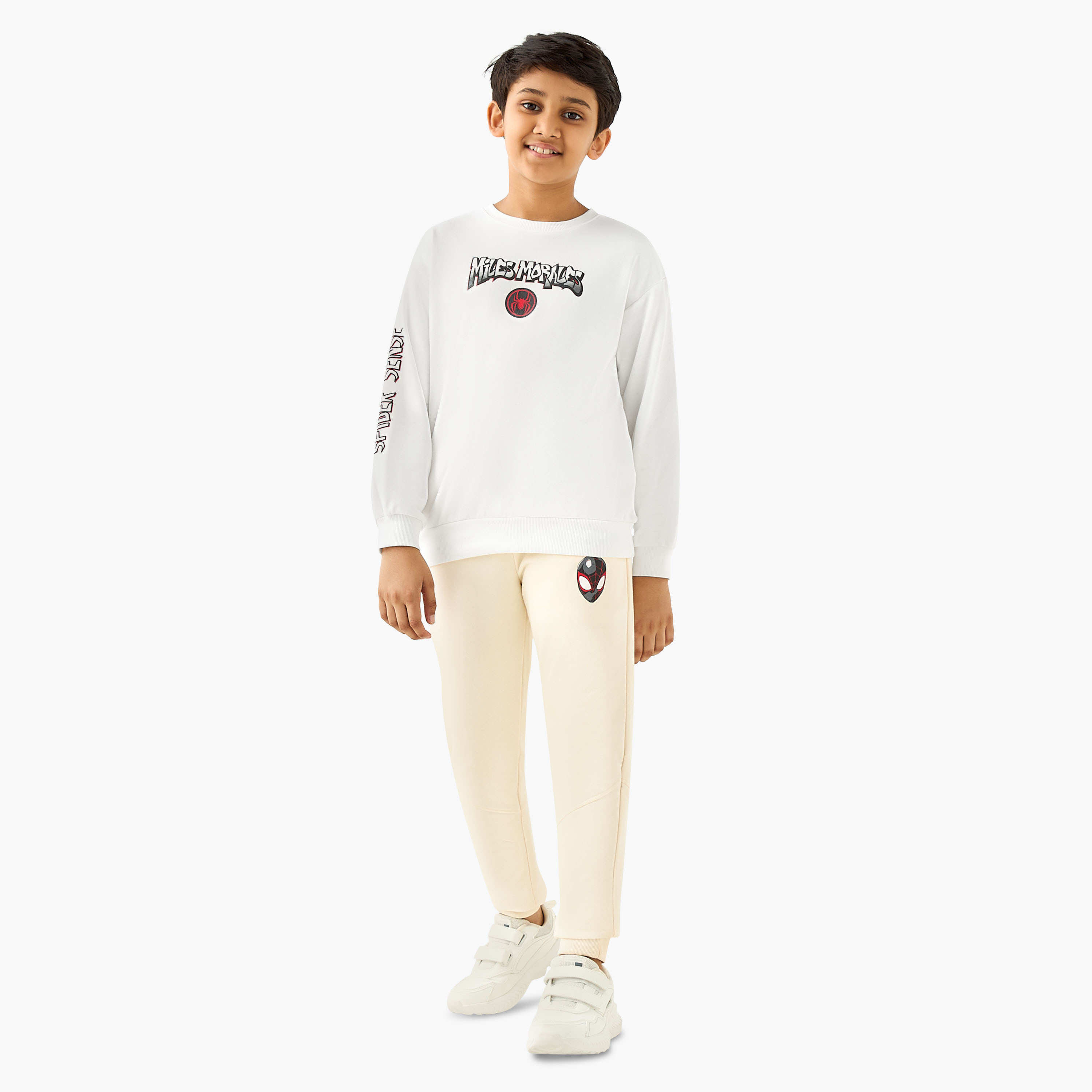 Spider-Man Print Sweatshirt with Long Sleeves-boys-clothing-sweatshirts-image-3