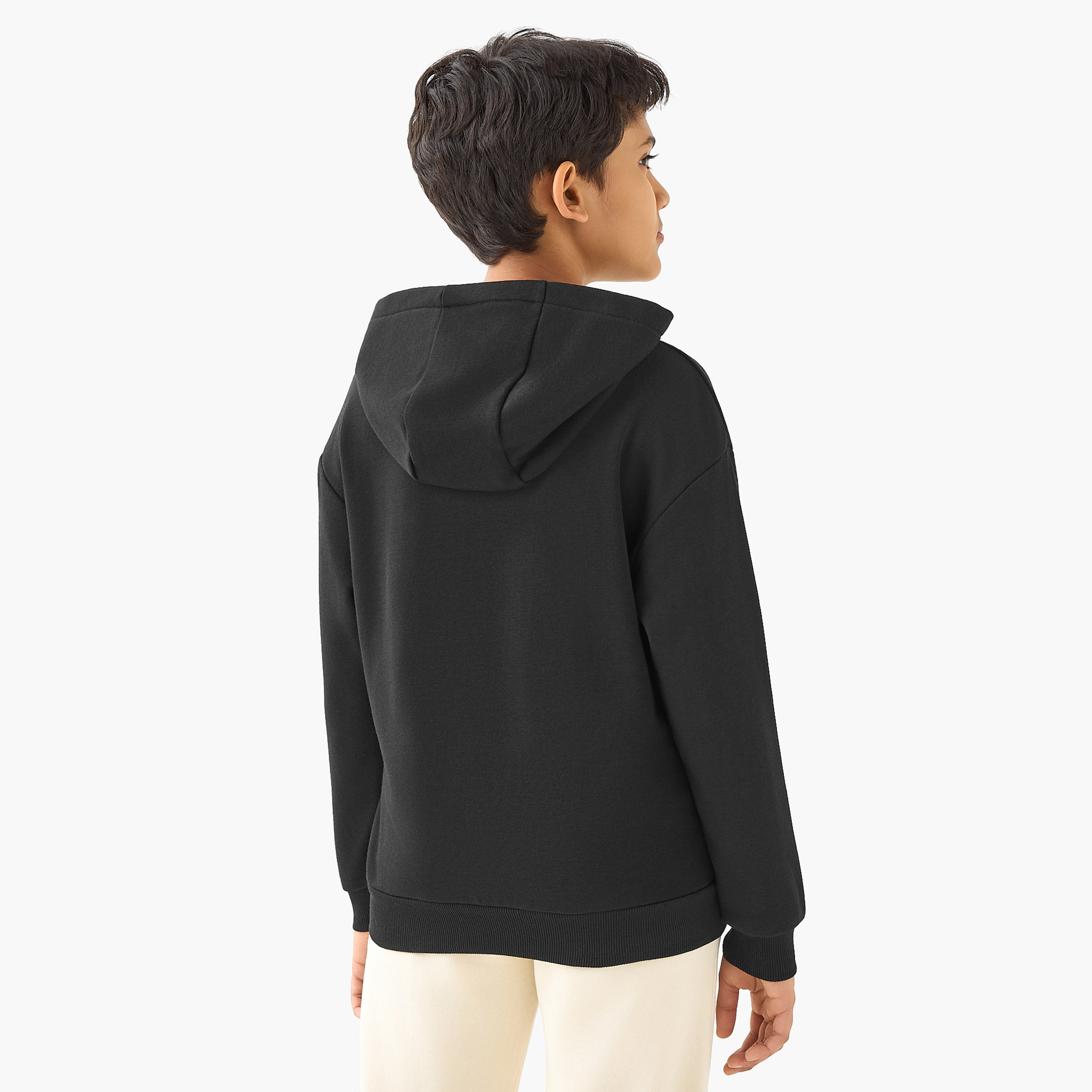 Spider-Man Print Hooded Sweatshirt with Long Sleeves-boys-clothing-sweatshirts-image-3